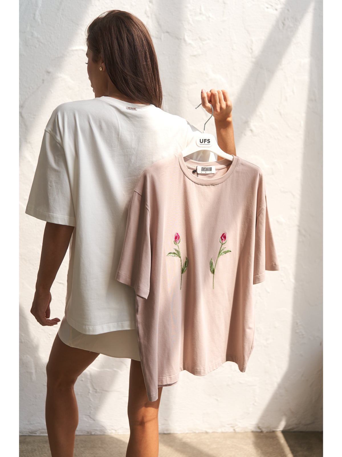TWO ROSES T-Shirt with embroidery - UFS.store.ua