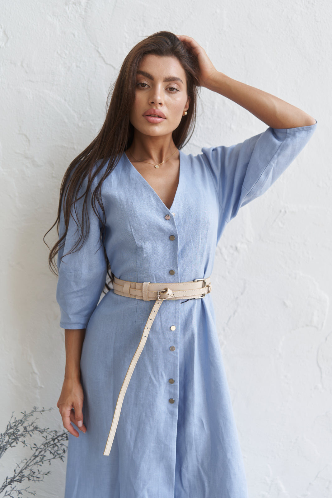 Linen maxi dress - UFS.store.ua