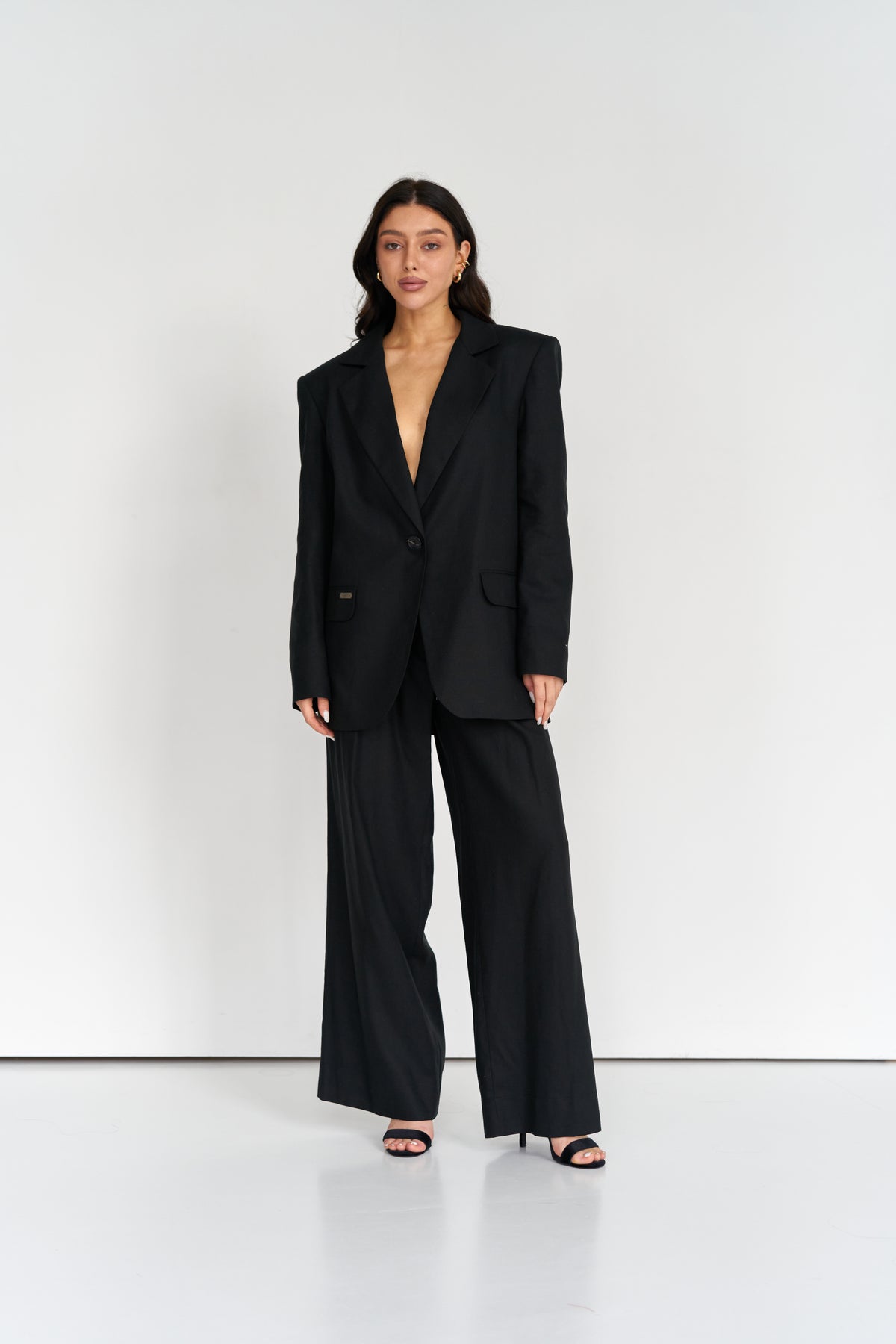Oversized Blazer in Italian Suiting Fabric