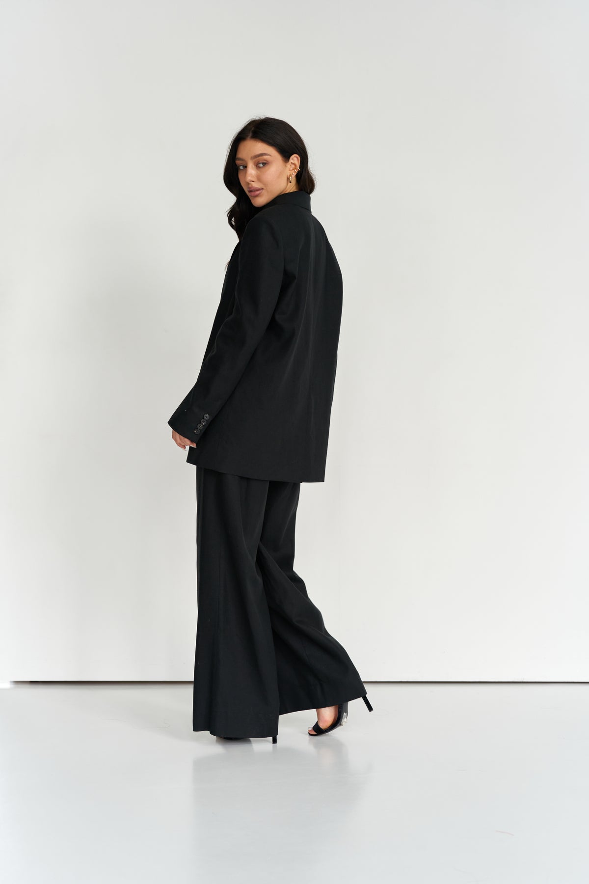 Oversized Blazer in Italian Suiting Fabric