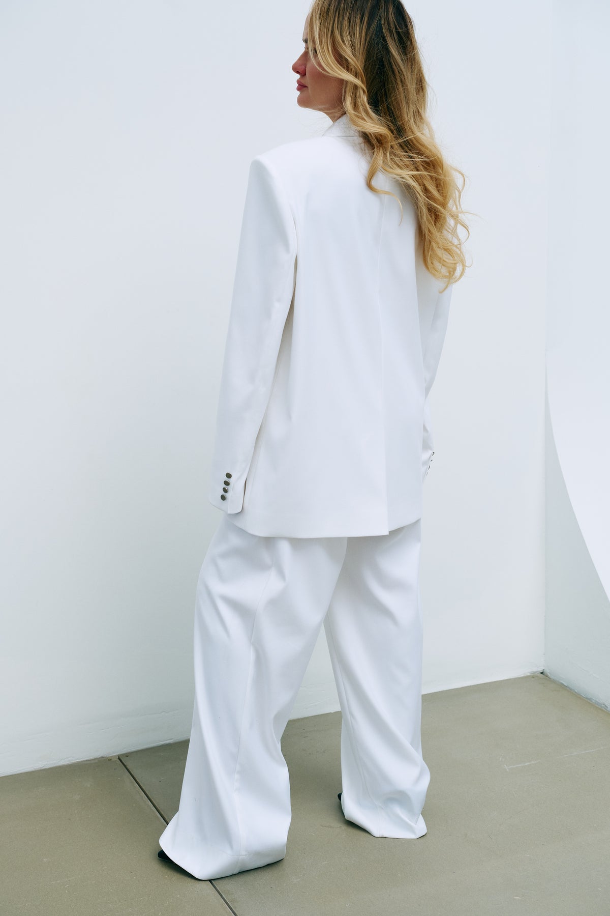 Oversized Blazer in Italian Suiting Fabric