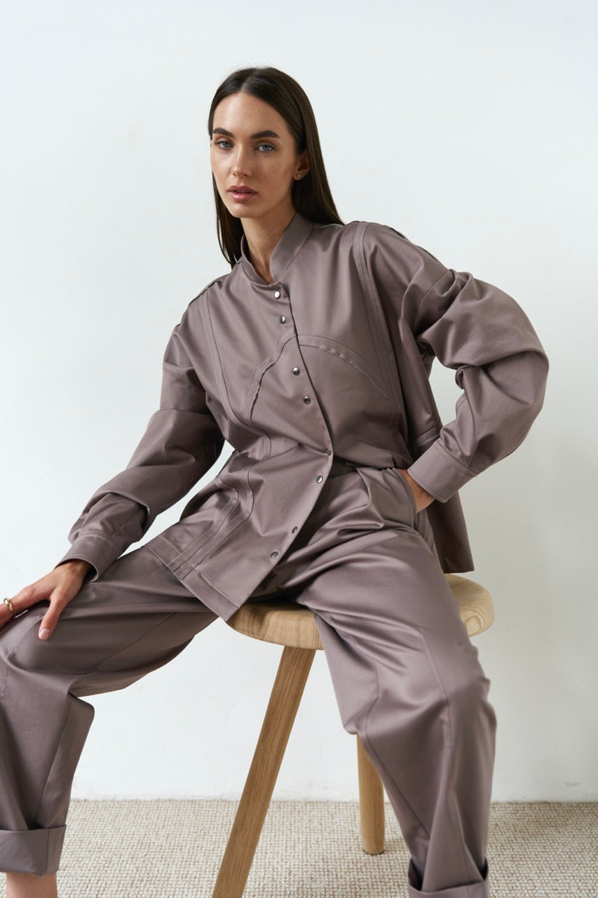 Mocha Bomber Cotton U