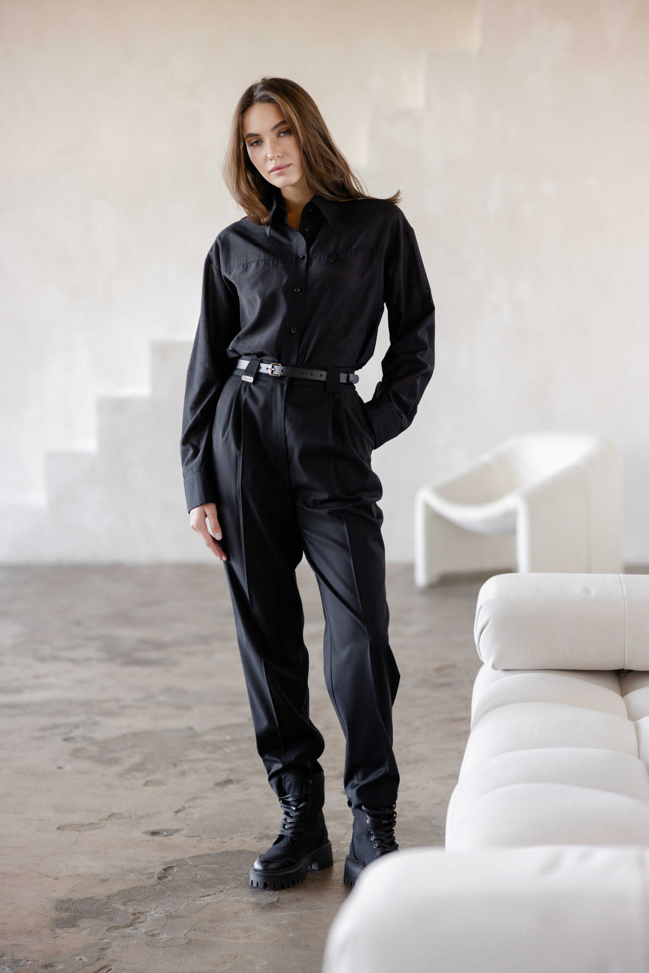 Black Basic Pants