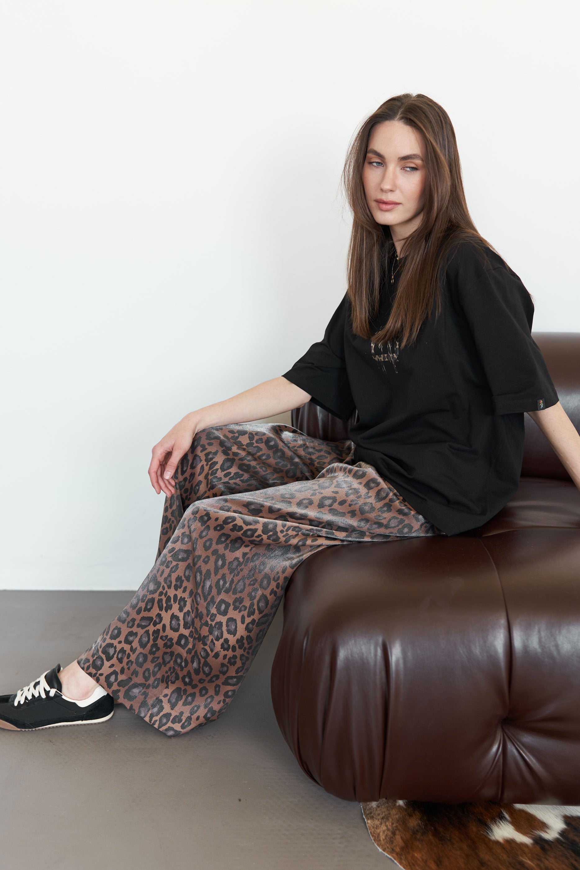 Pants leopard Brown