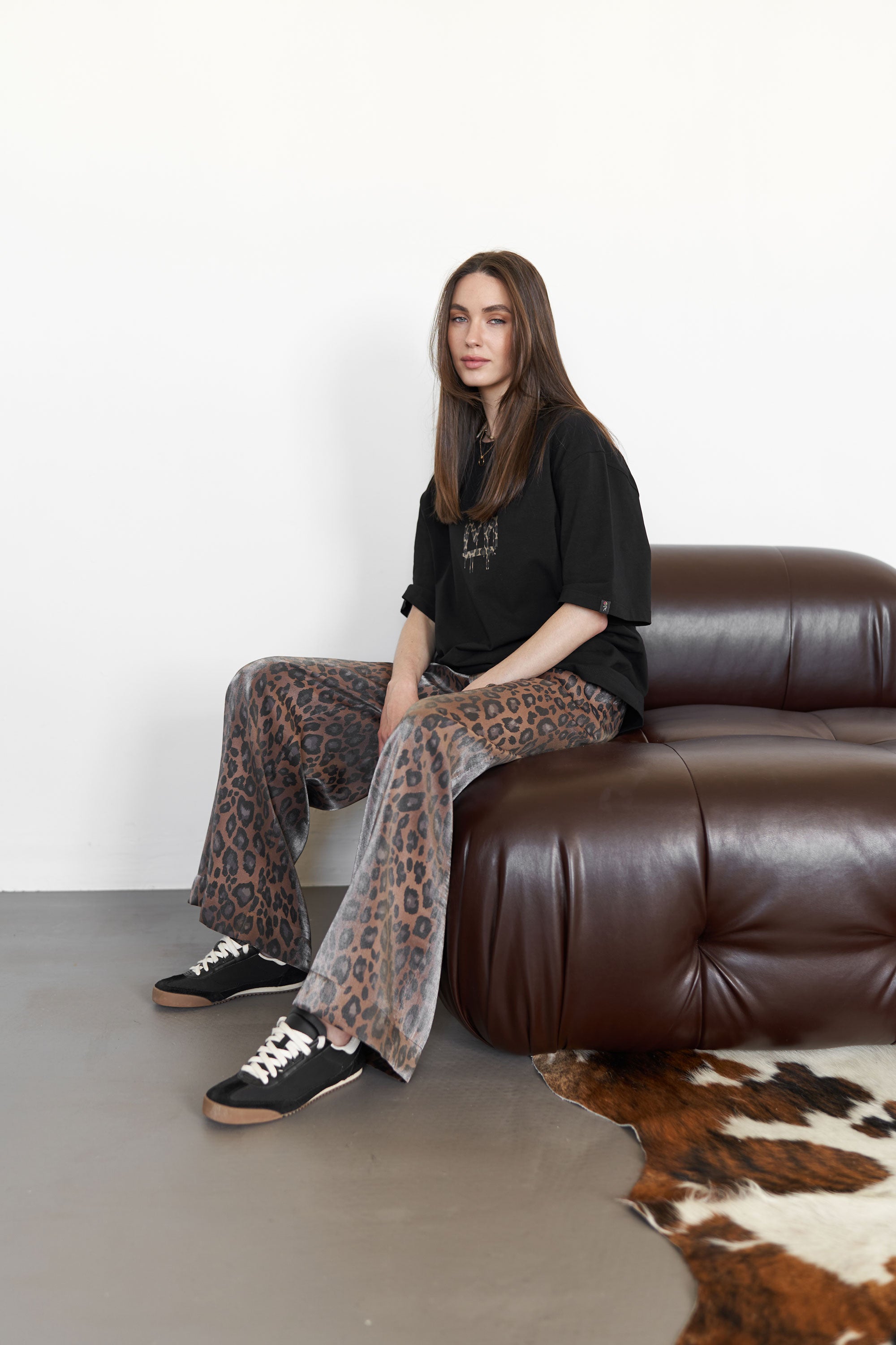 Pants leopard Brown