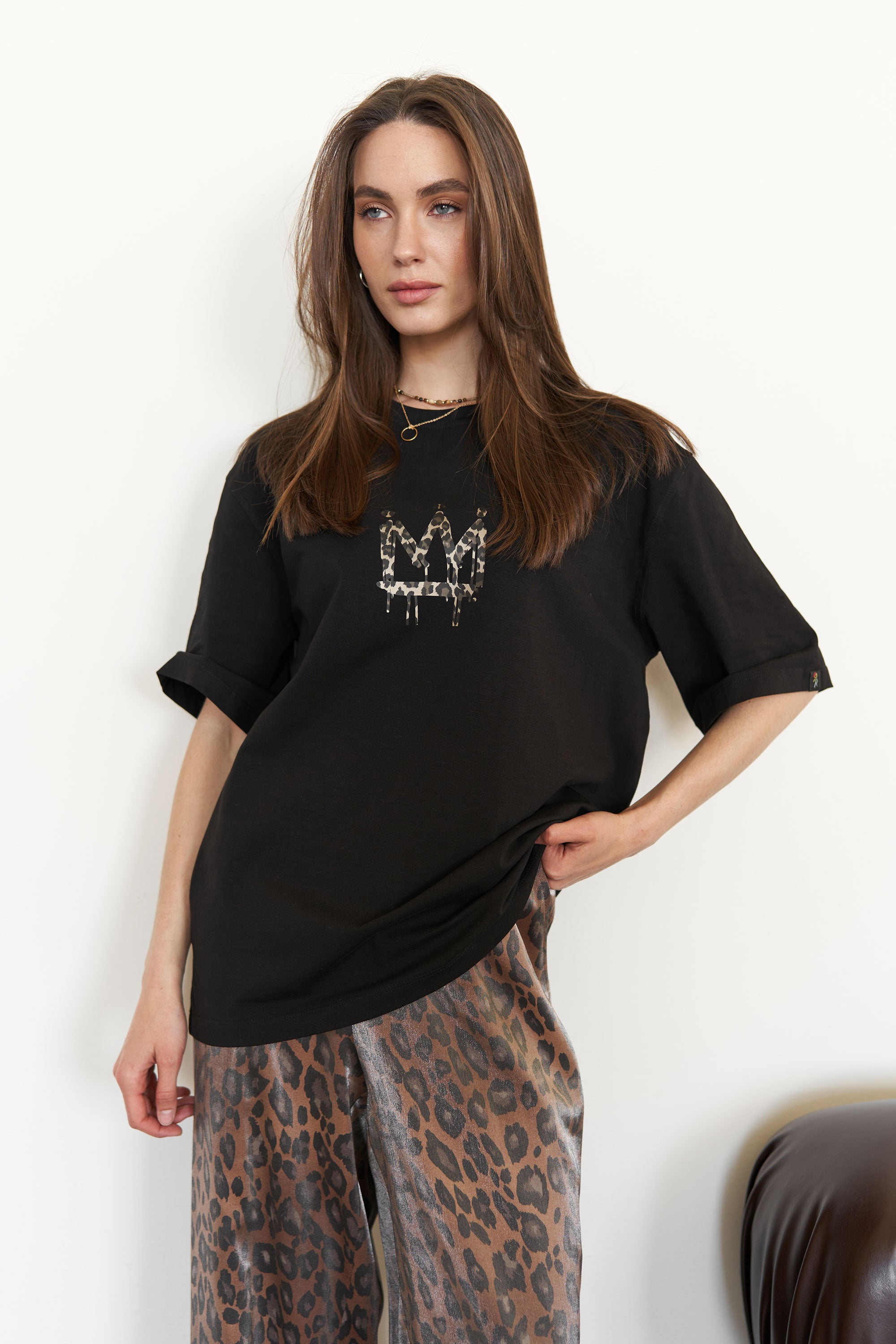 Pants leopard Brown