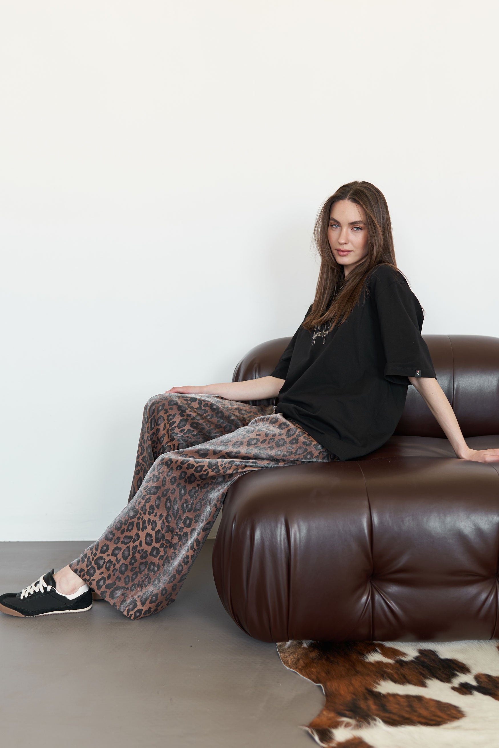 Pants leopard Brown