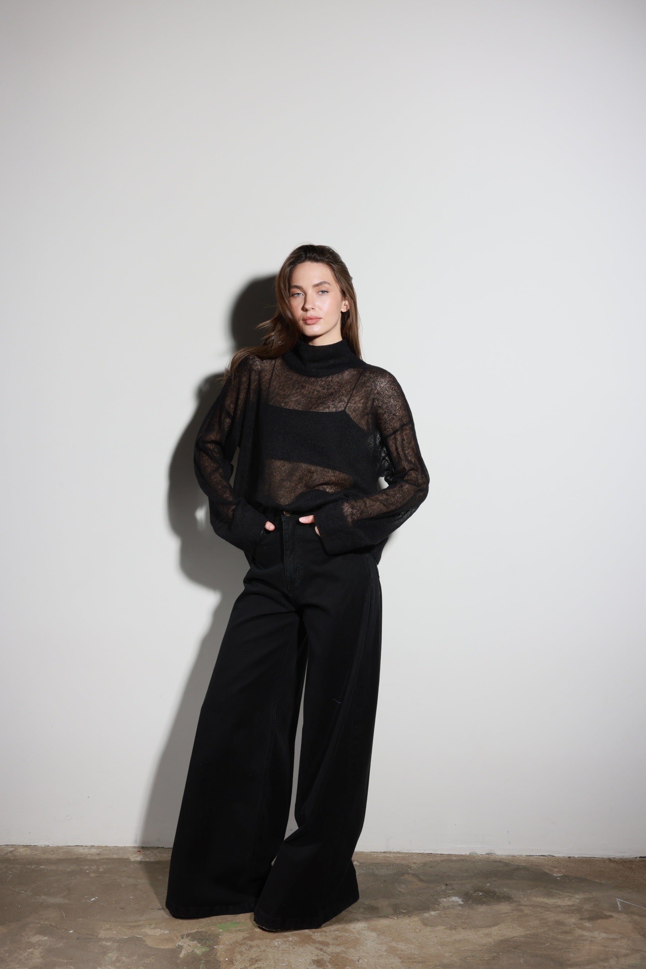 Palazzo Jeans Black