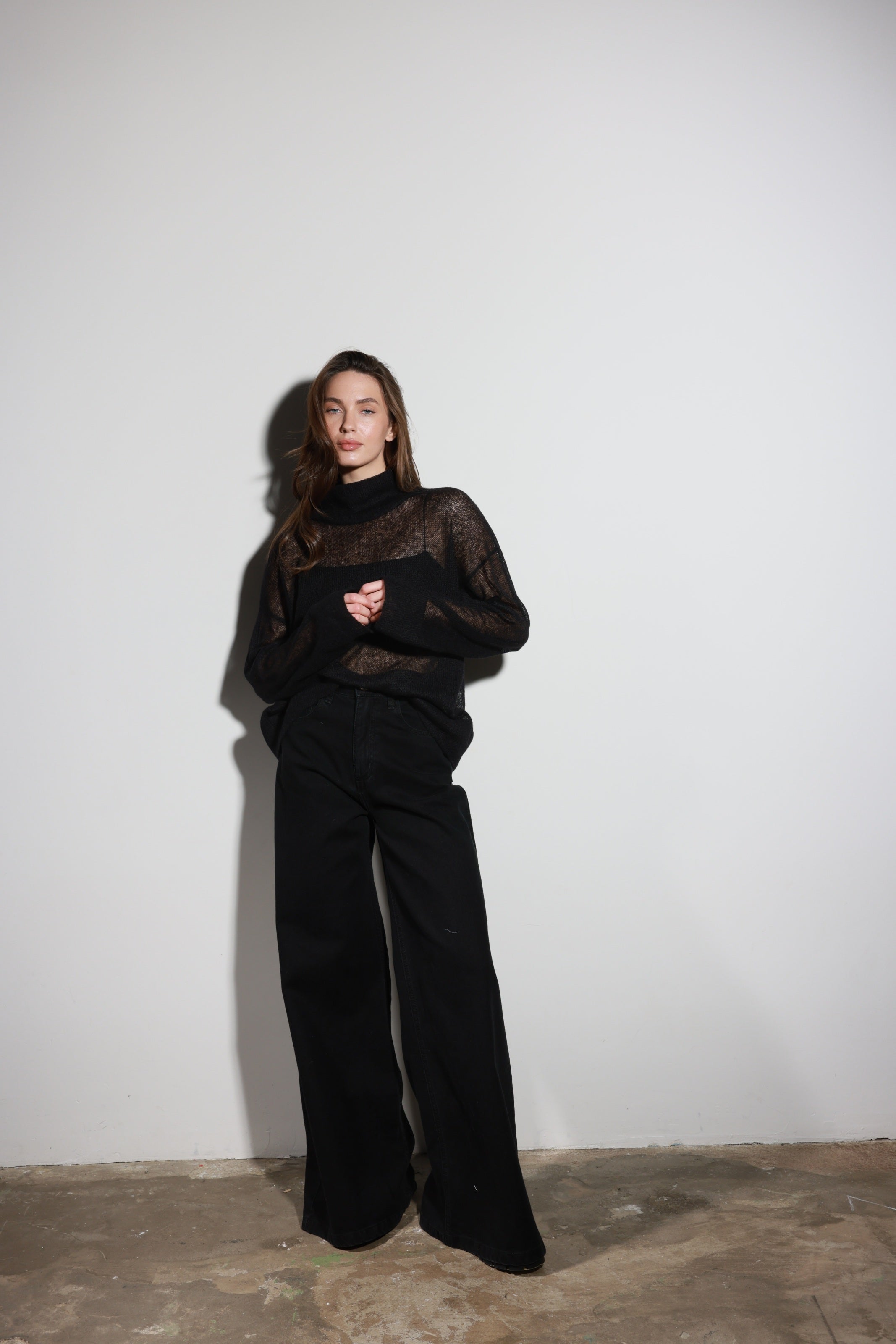 Palazzo Jeans Black