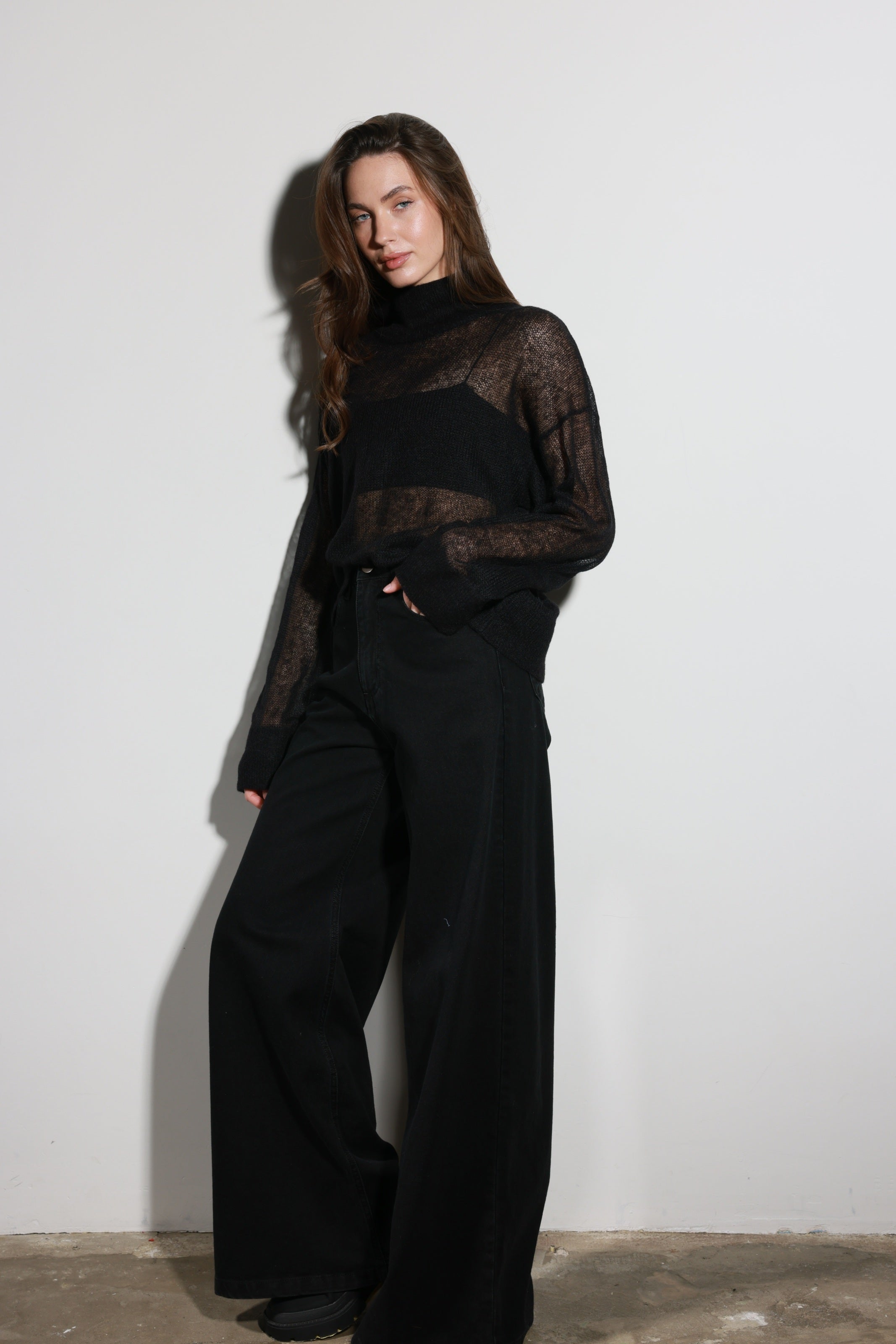 Palazzo Jeans Black