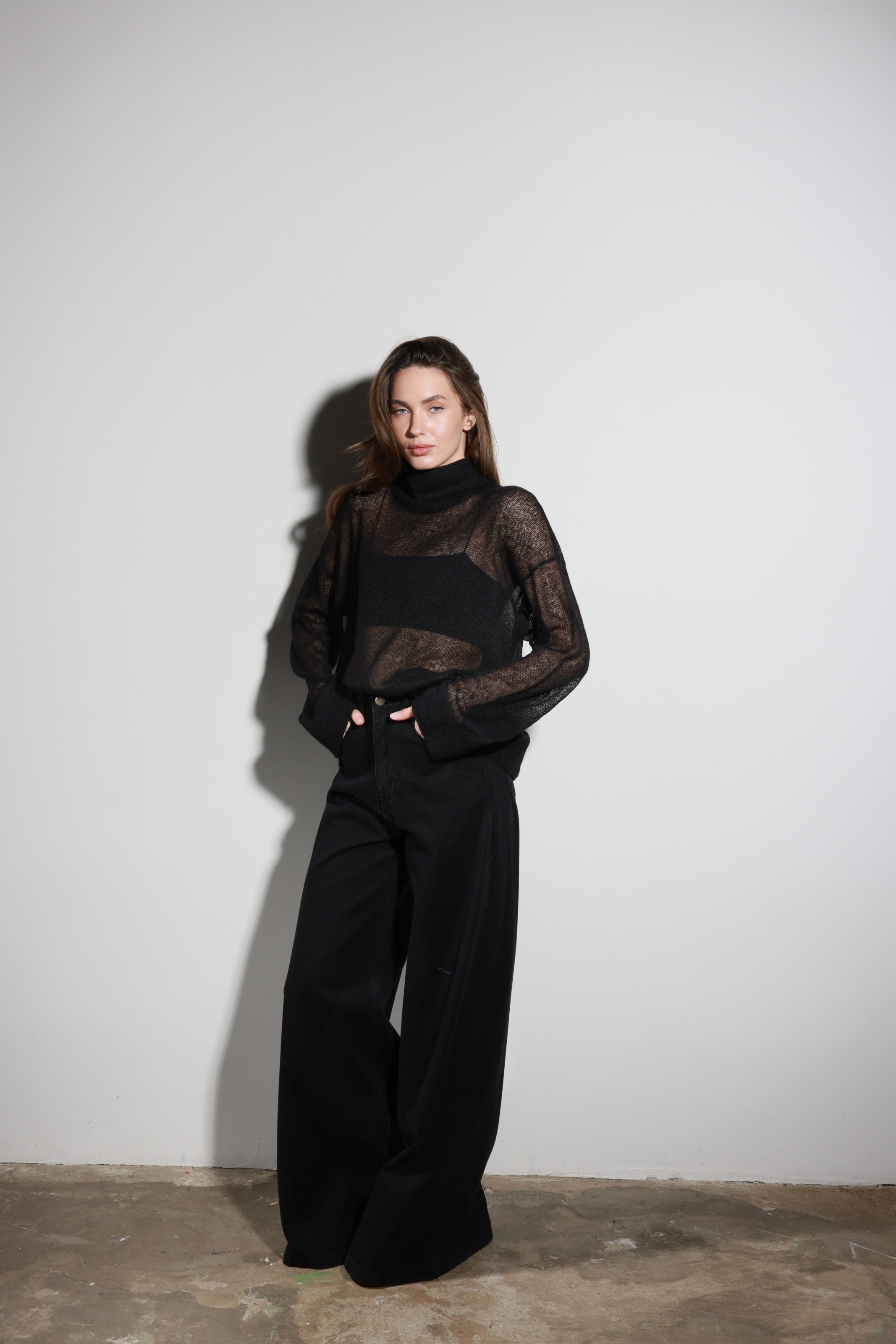 Palazzo Jeans Black