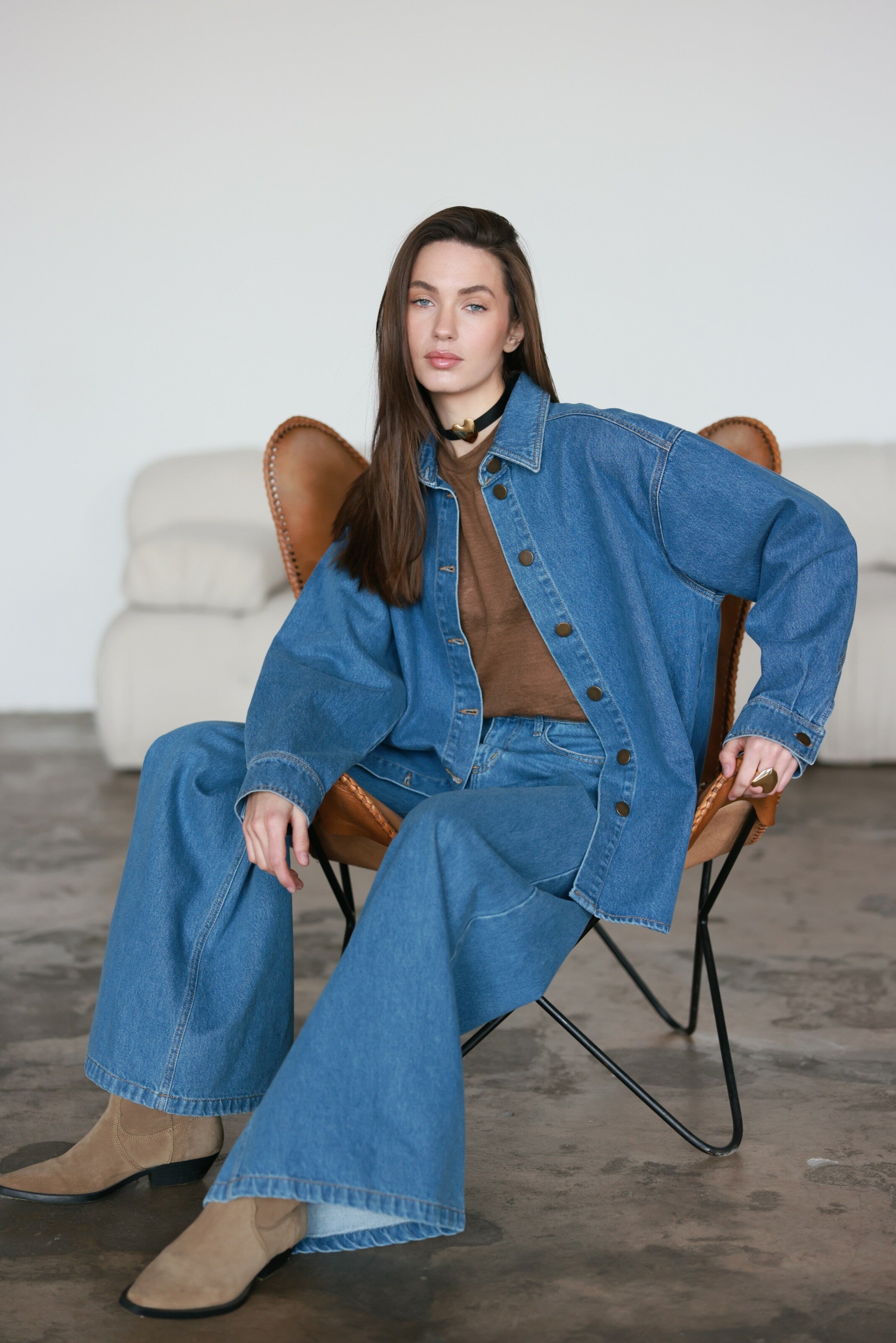 Palazzo Jeans Blue