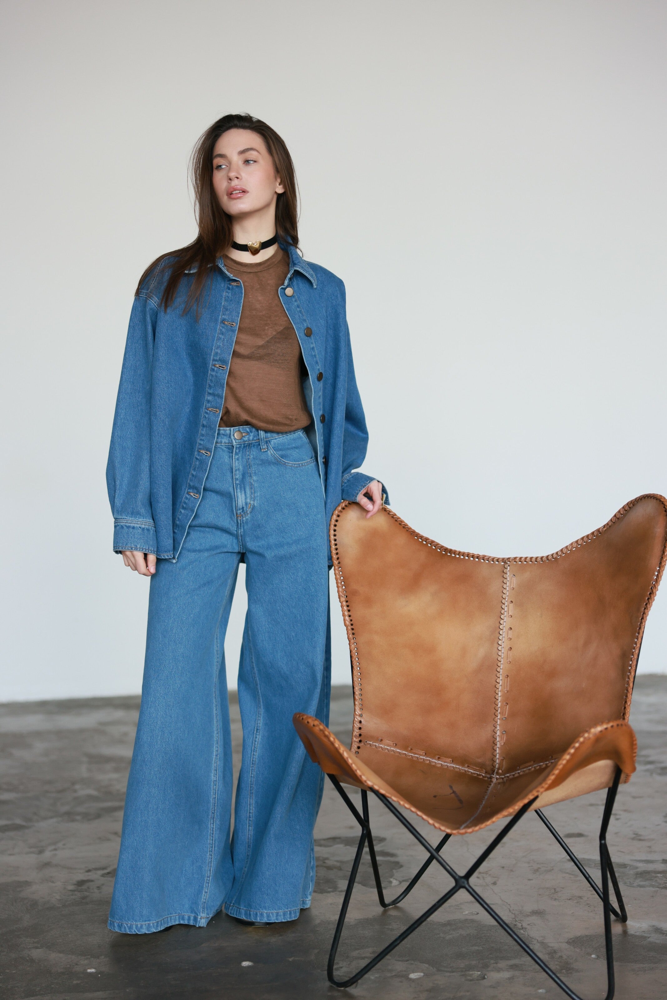 Palazzo Jeans Blue