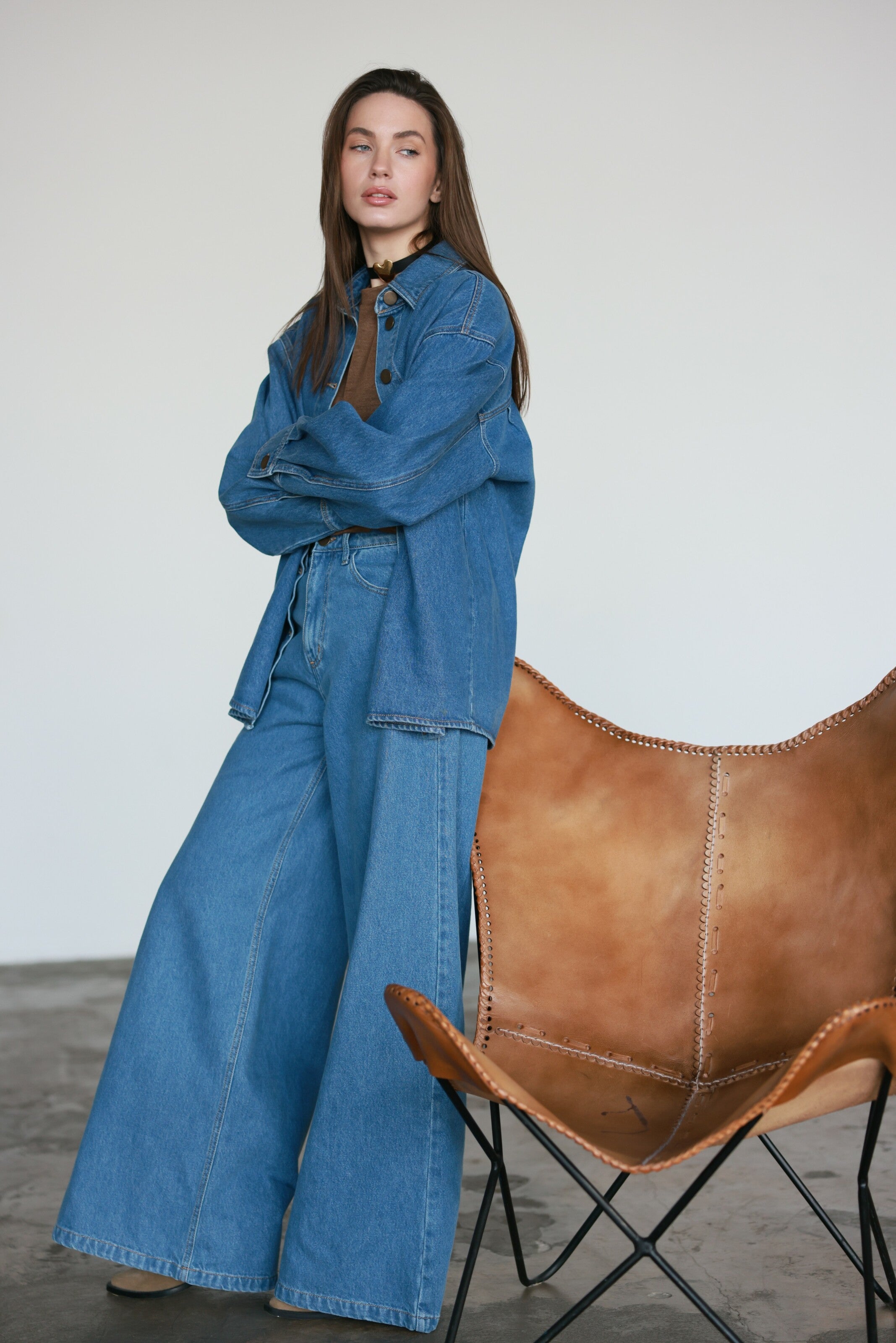 Palazzo Jeans Blue