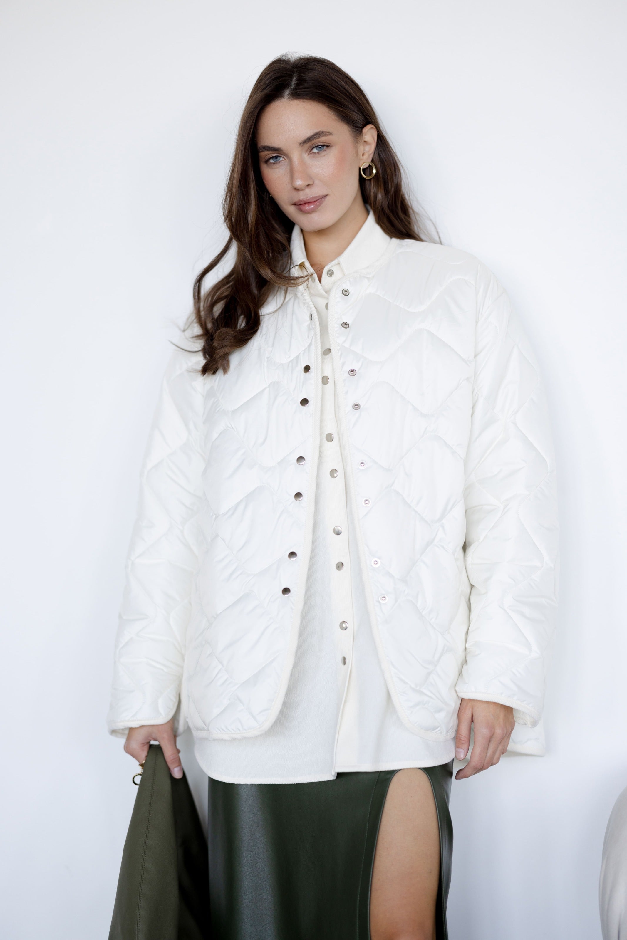 Polyester Liner Jacket White