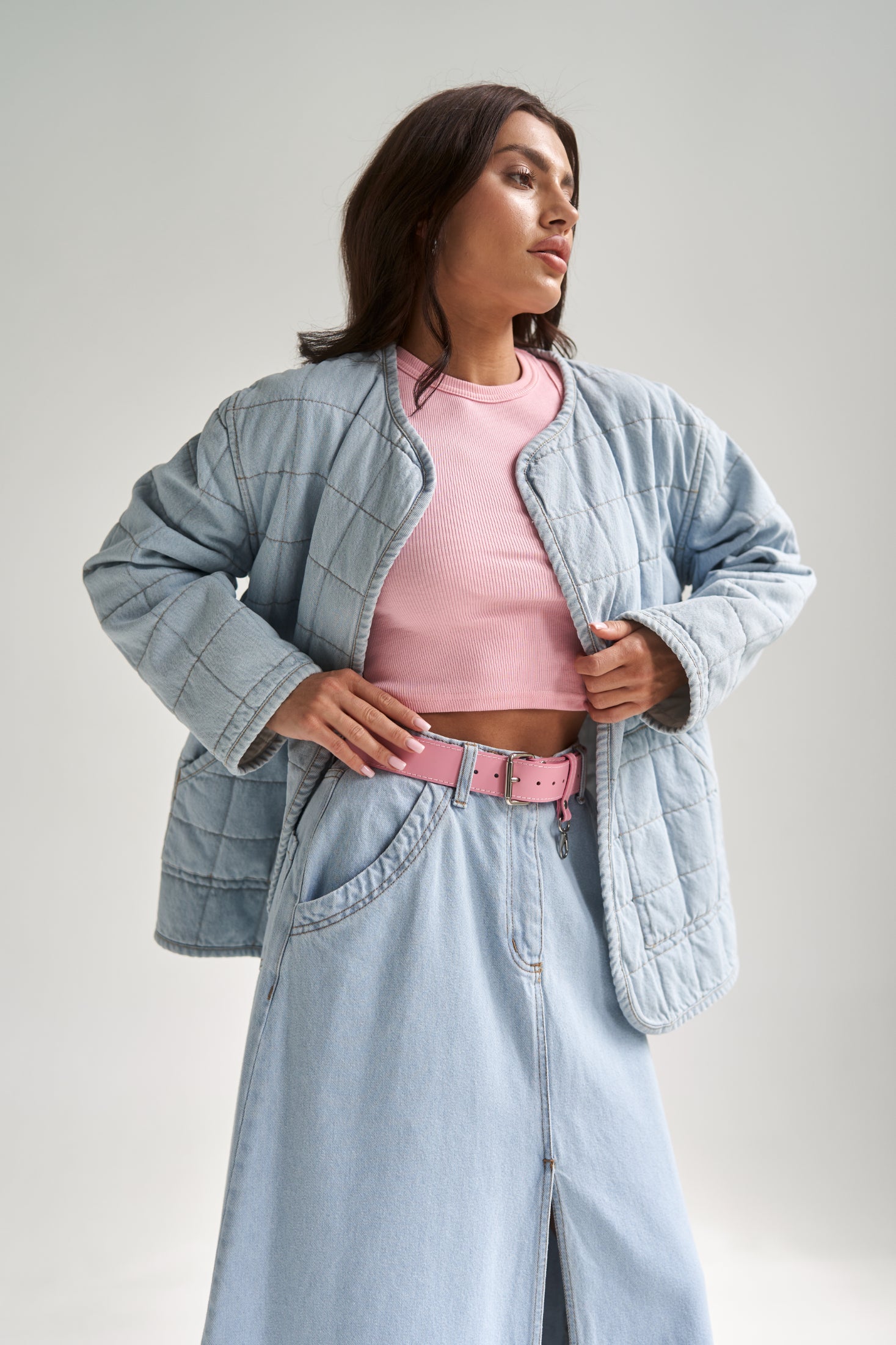 Denim Liner Jacket LightBlue