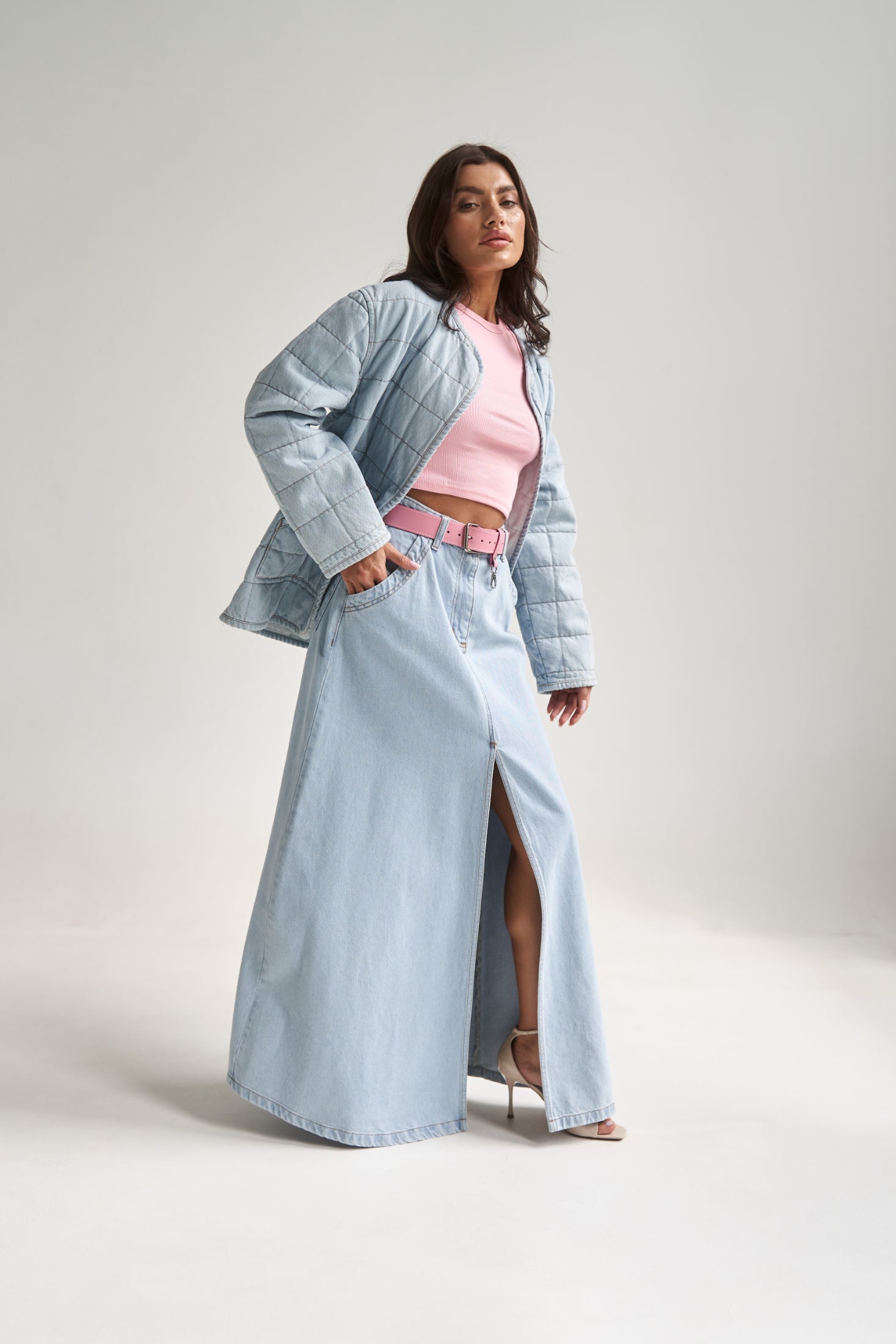 Denim Liner Jacket LightBlue
