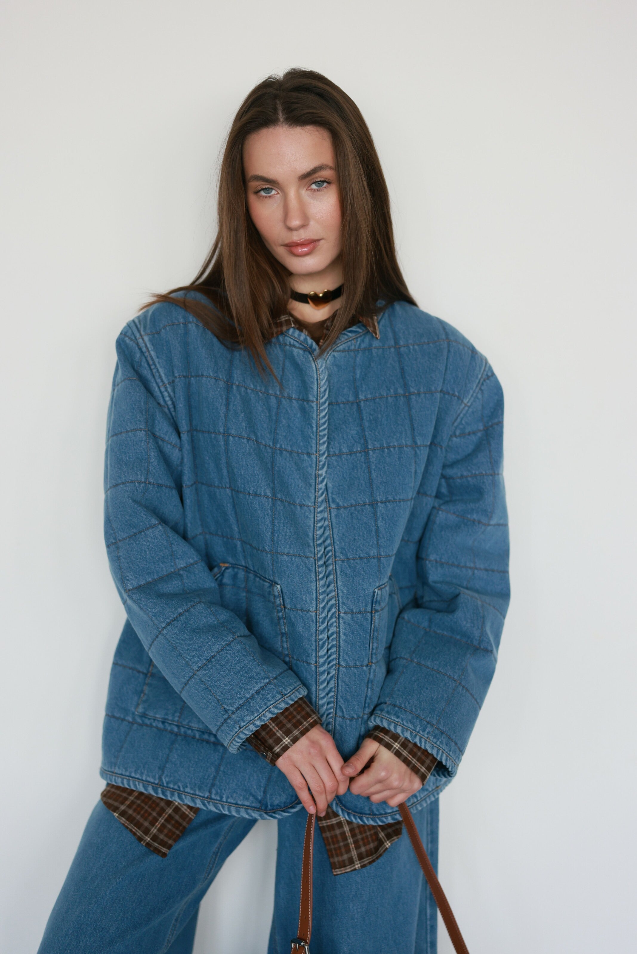 Denim Liner Jacket Blue