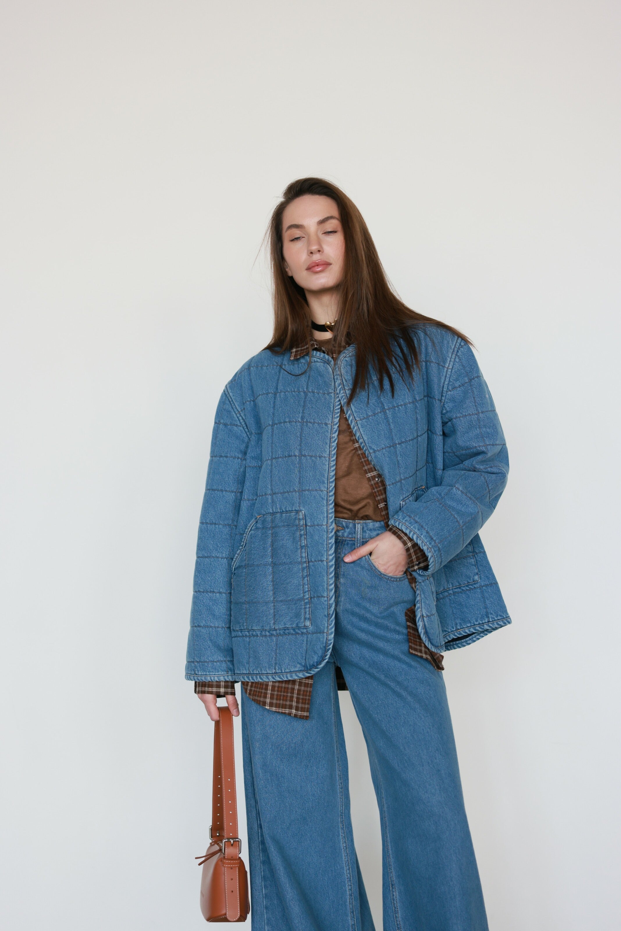Denim Liner Jacket Blue