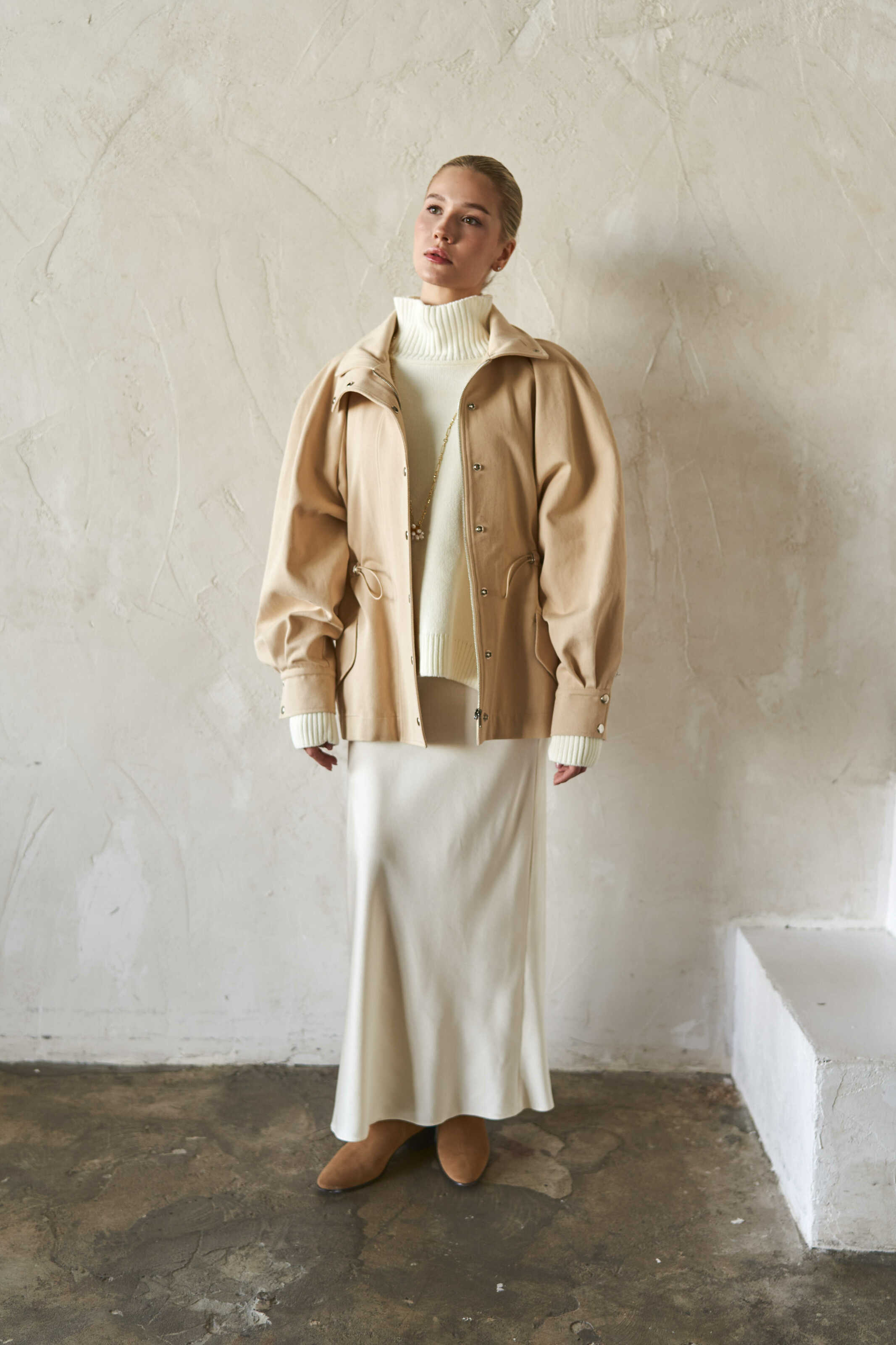 Sand Denim/Cotton Jacket