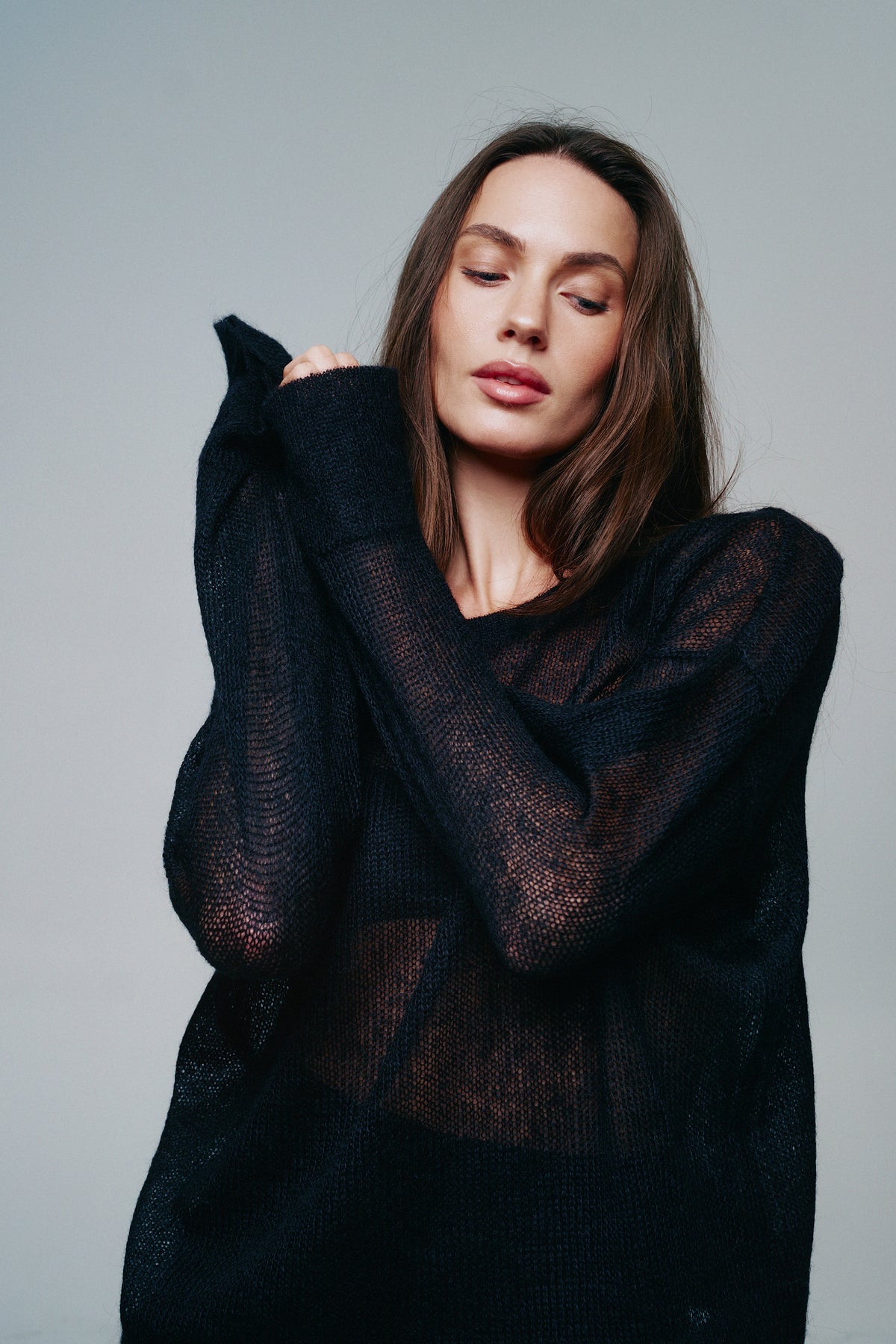 Kid Mohair and Silk Jumper