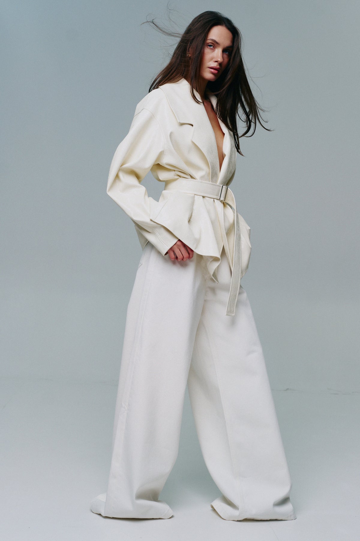 Wide-Leg Palazzo Jeans