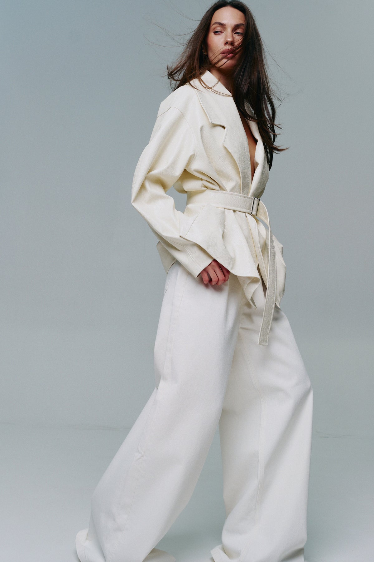 Wide-Leg Palazzo Jeans