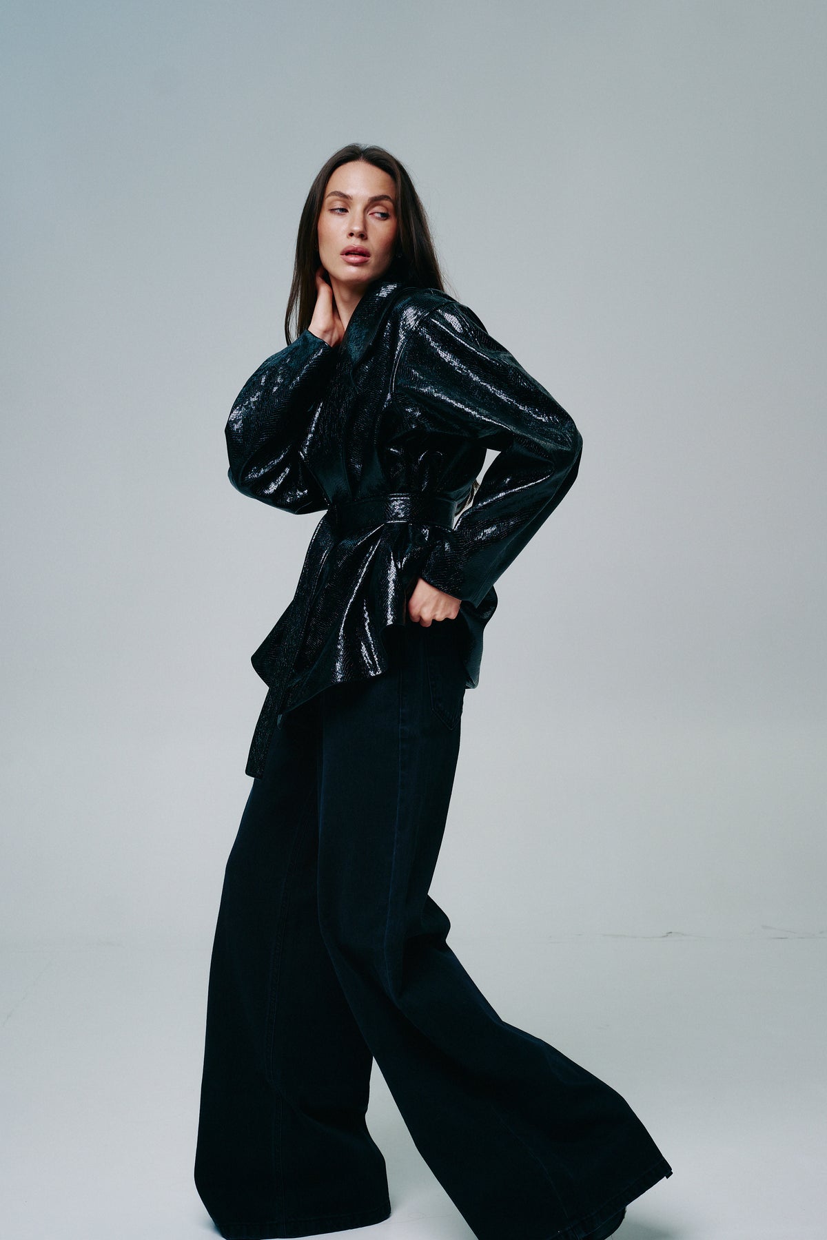 Wide-Leg Palazzo Jeans