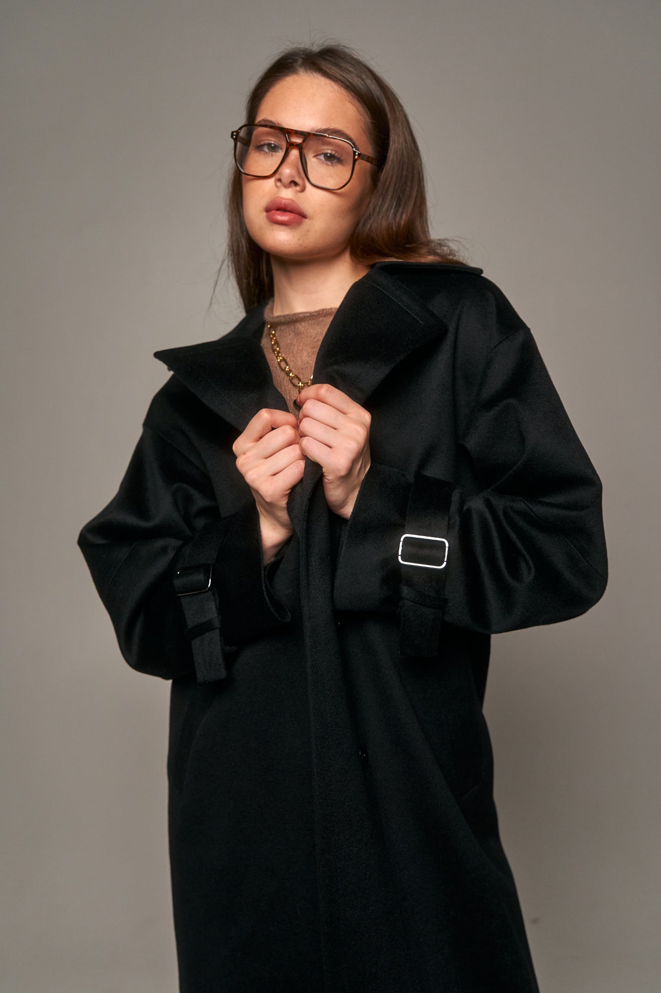 Loro Piana Cashmere Coat Black