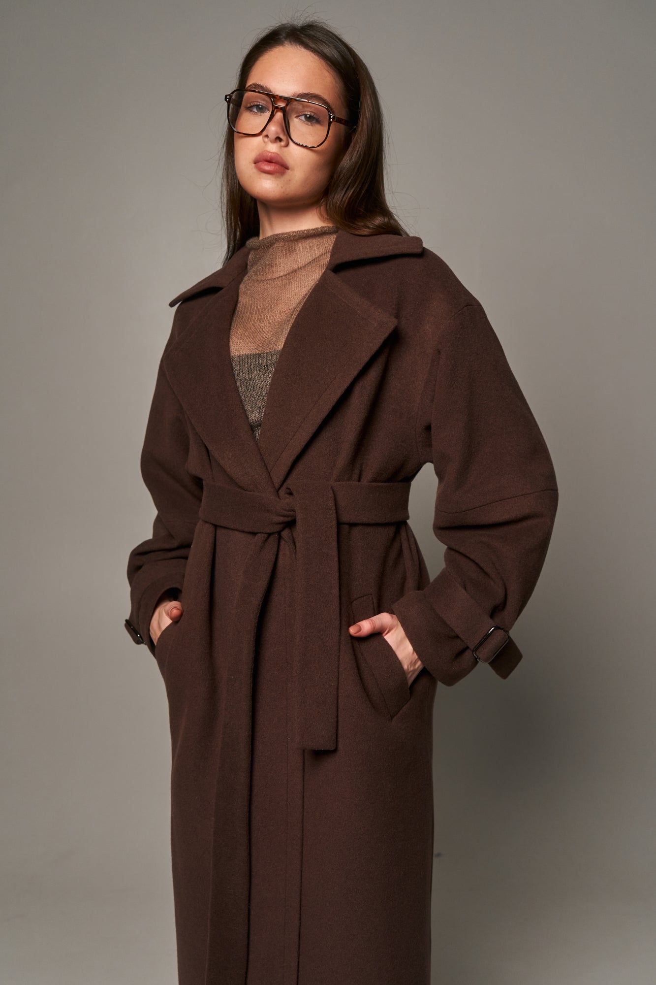 Chocolate Wool Coat
