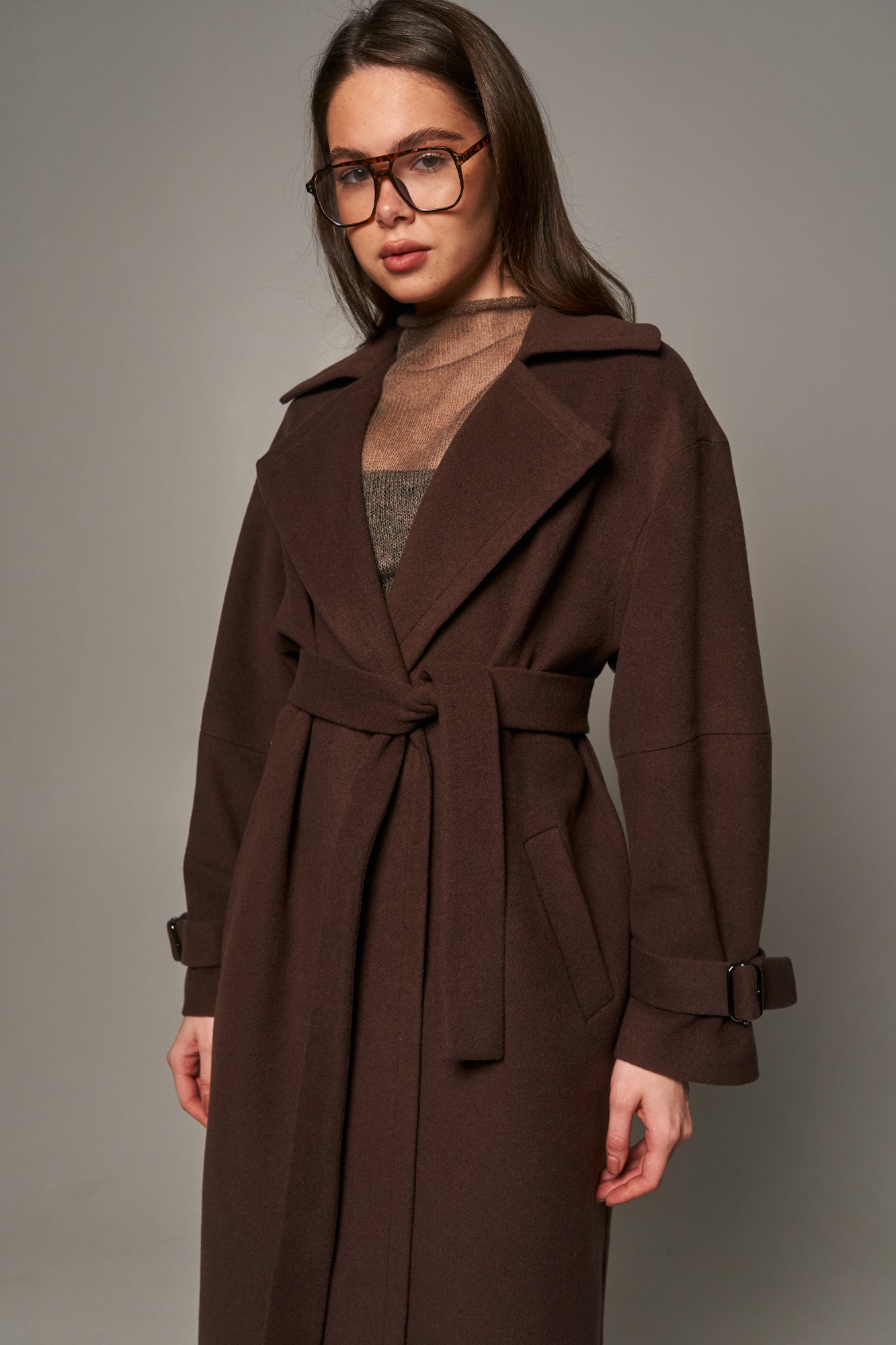 Chocolate Wool Coat