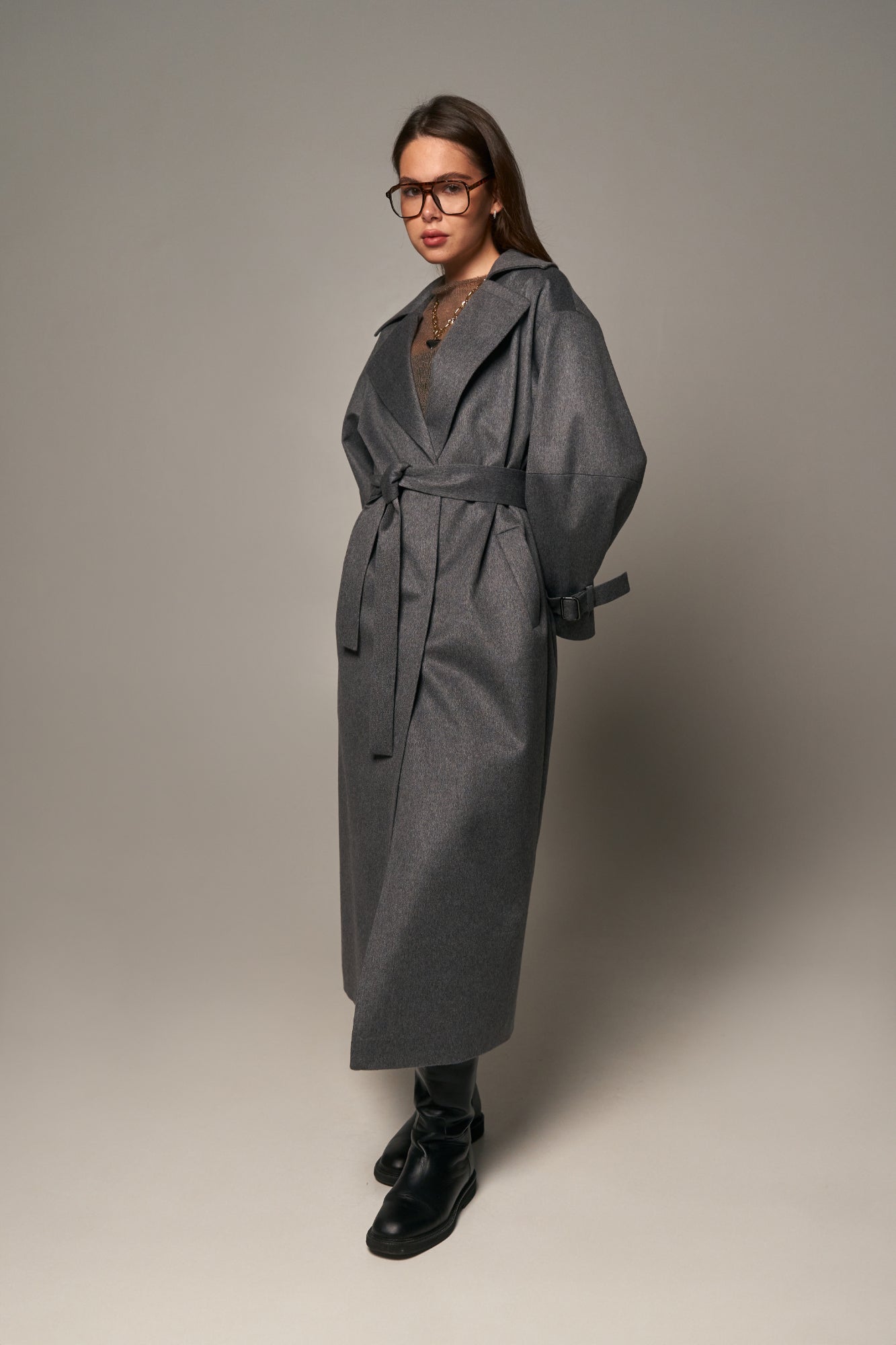 Loro Piana Cashmere Coat Gray