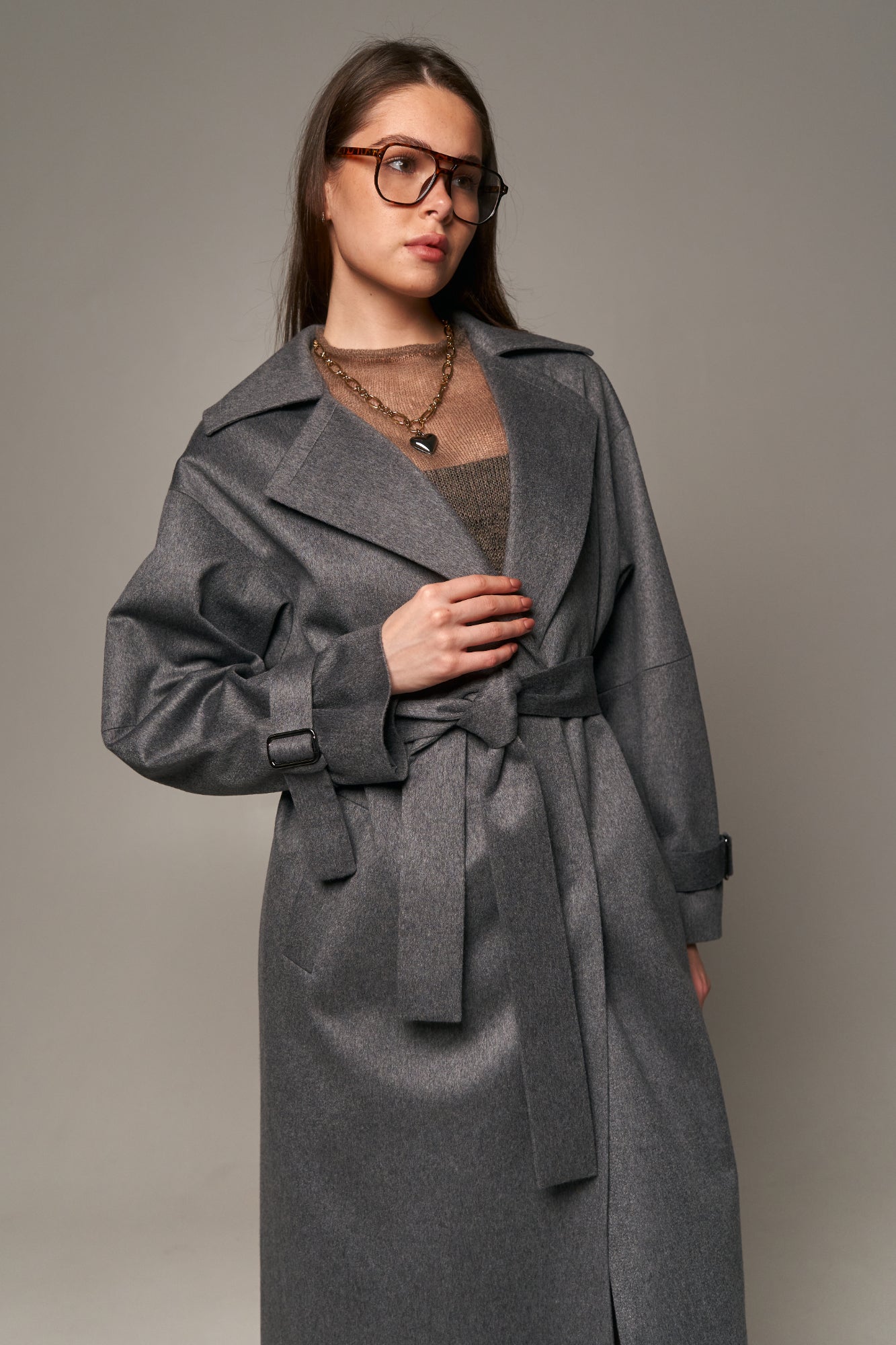 Loro Piana Cashmere Coat Gray