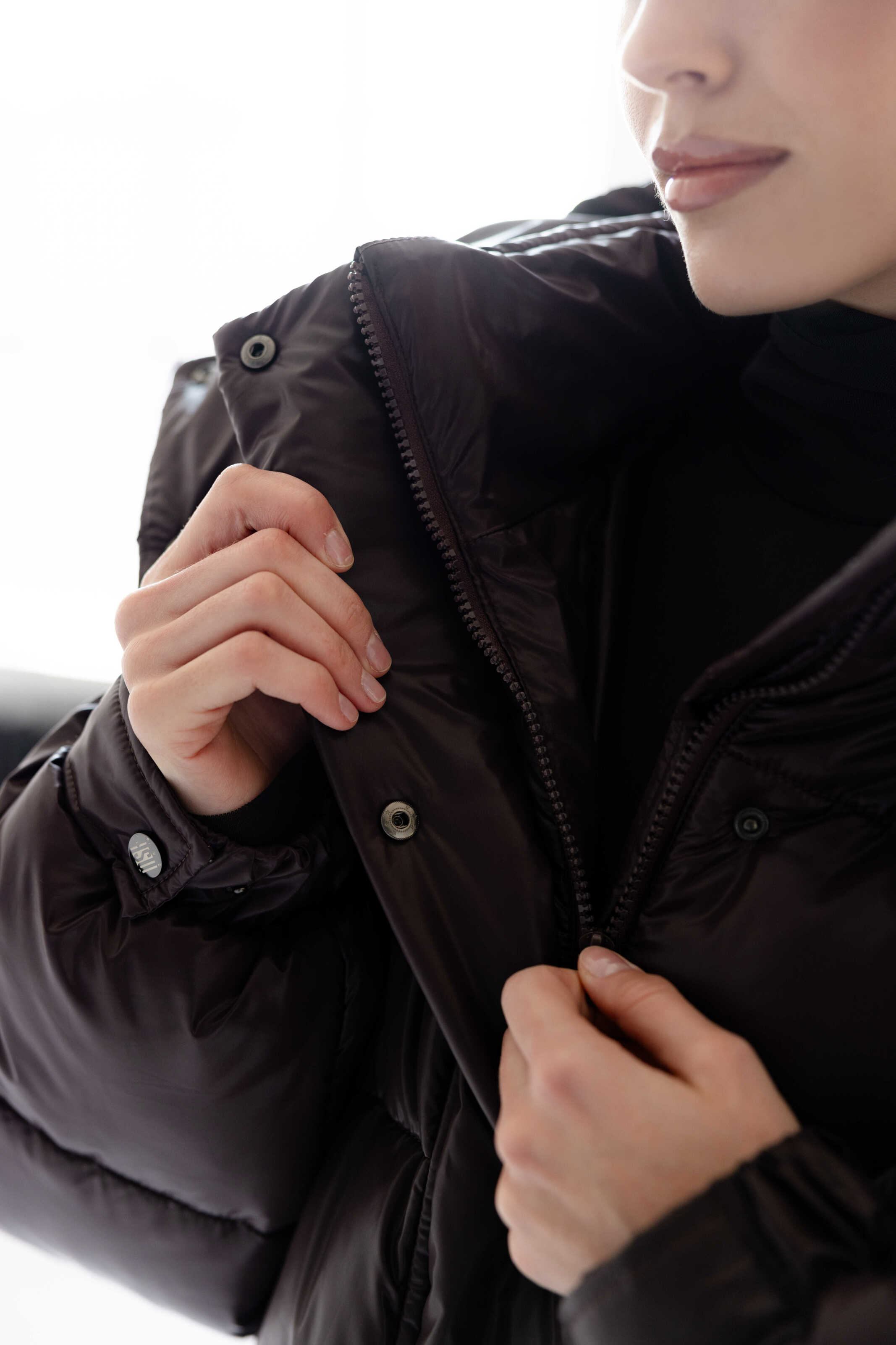Oversized Puffer Jacket Chocolate
