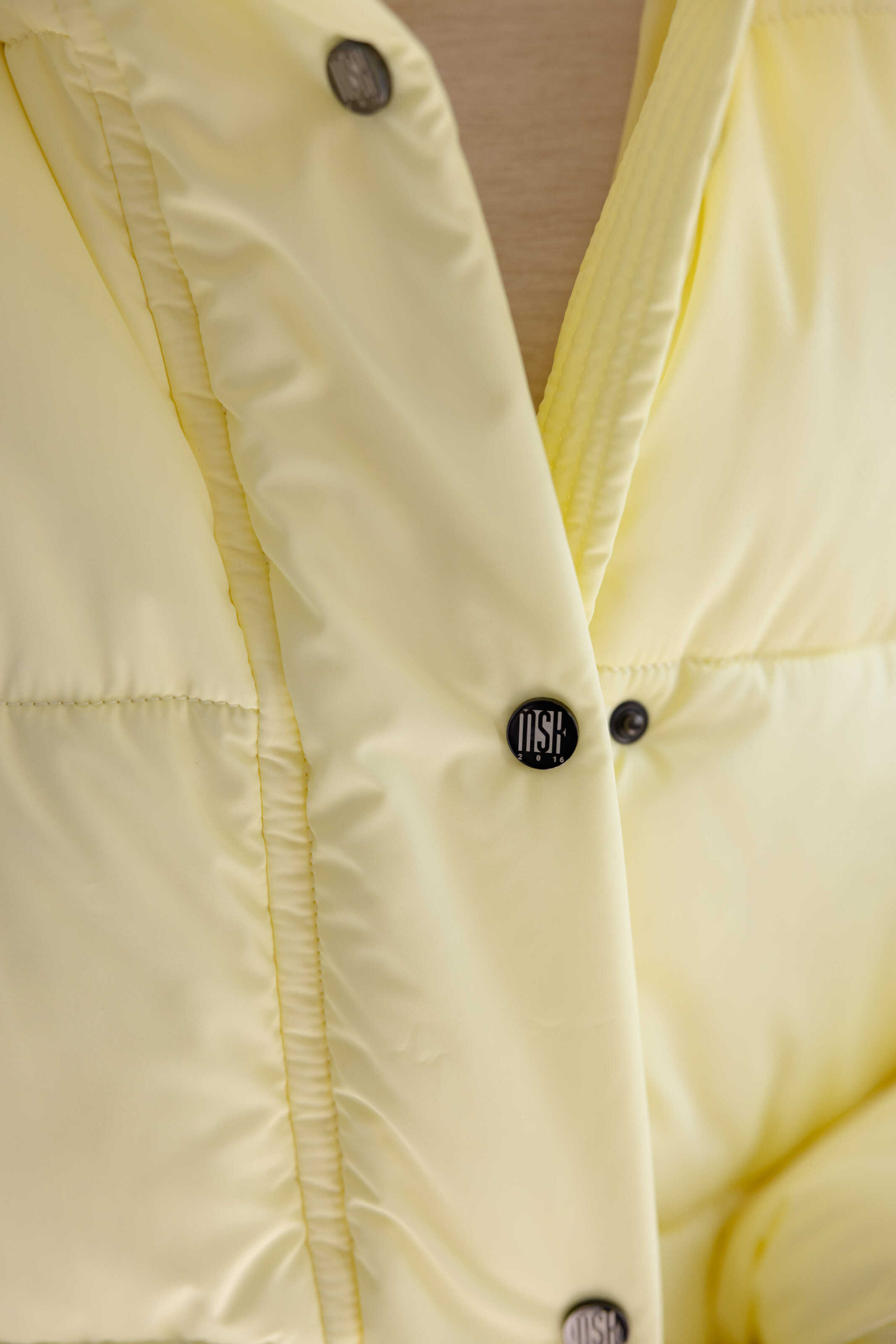 Oversized Puffer Jacket Yellow