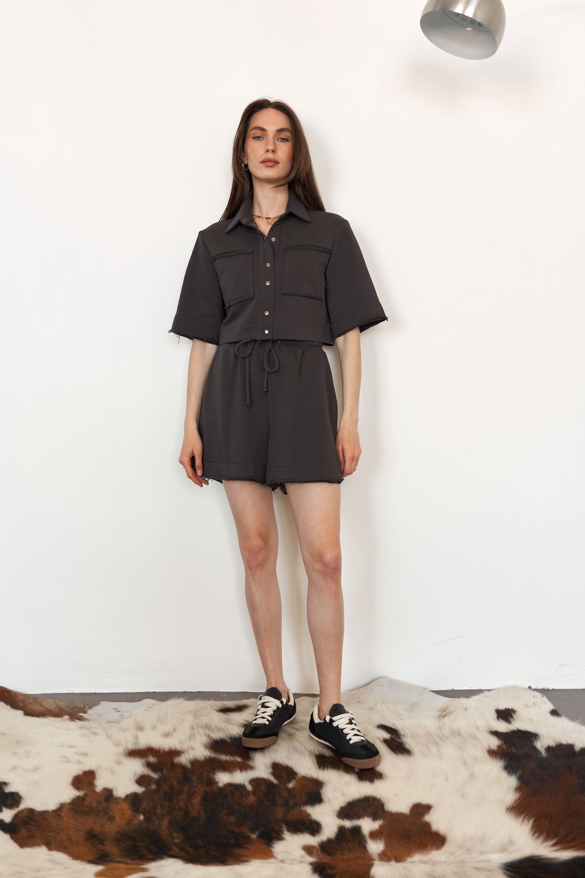 Shorts black knit