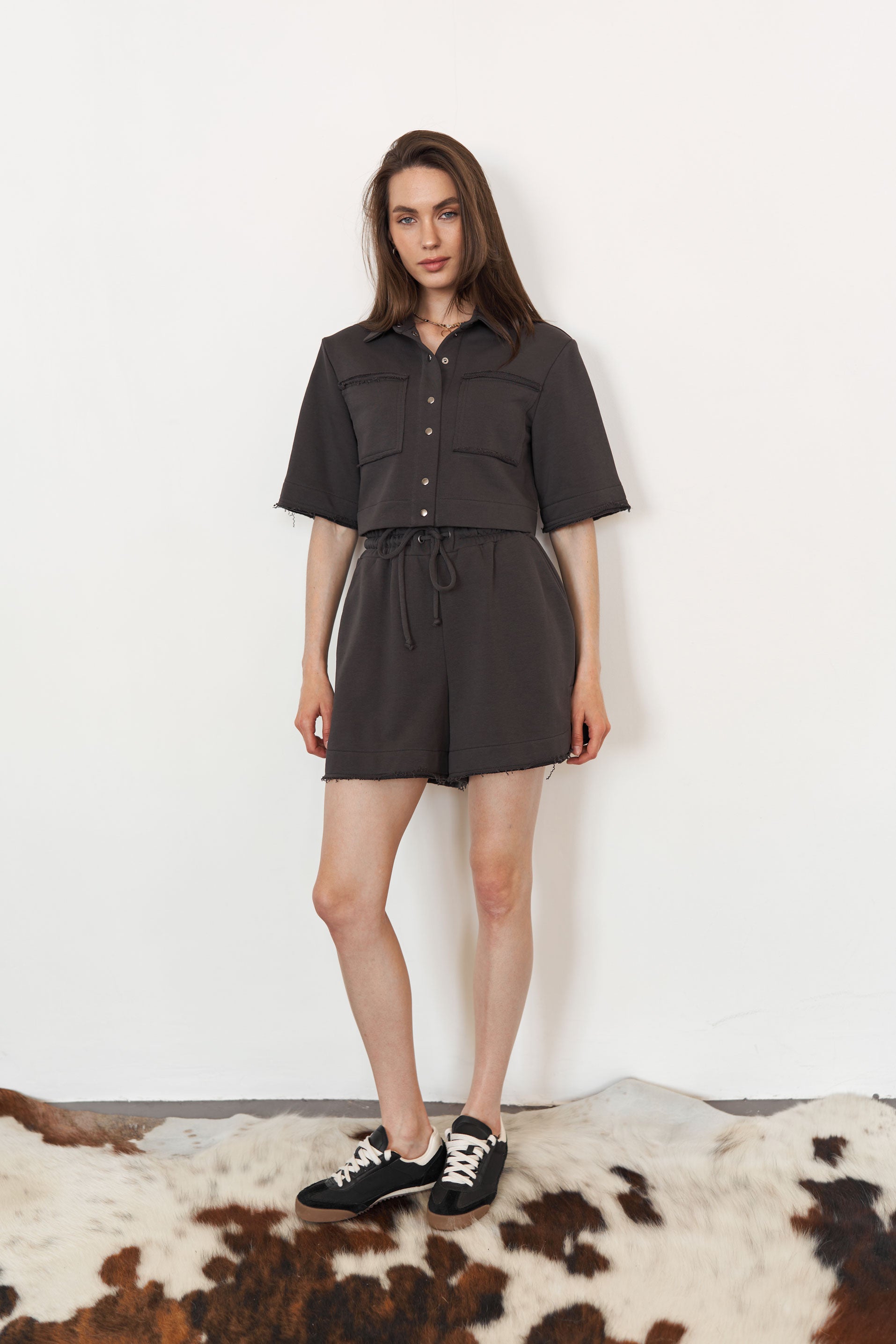 Shorts black knit