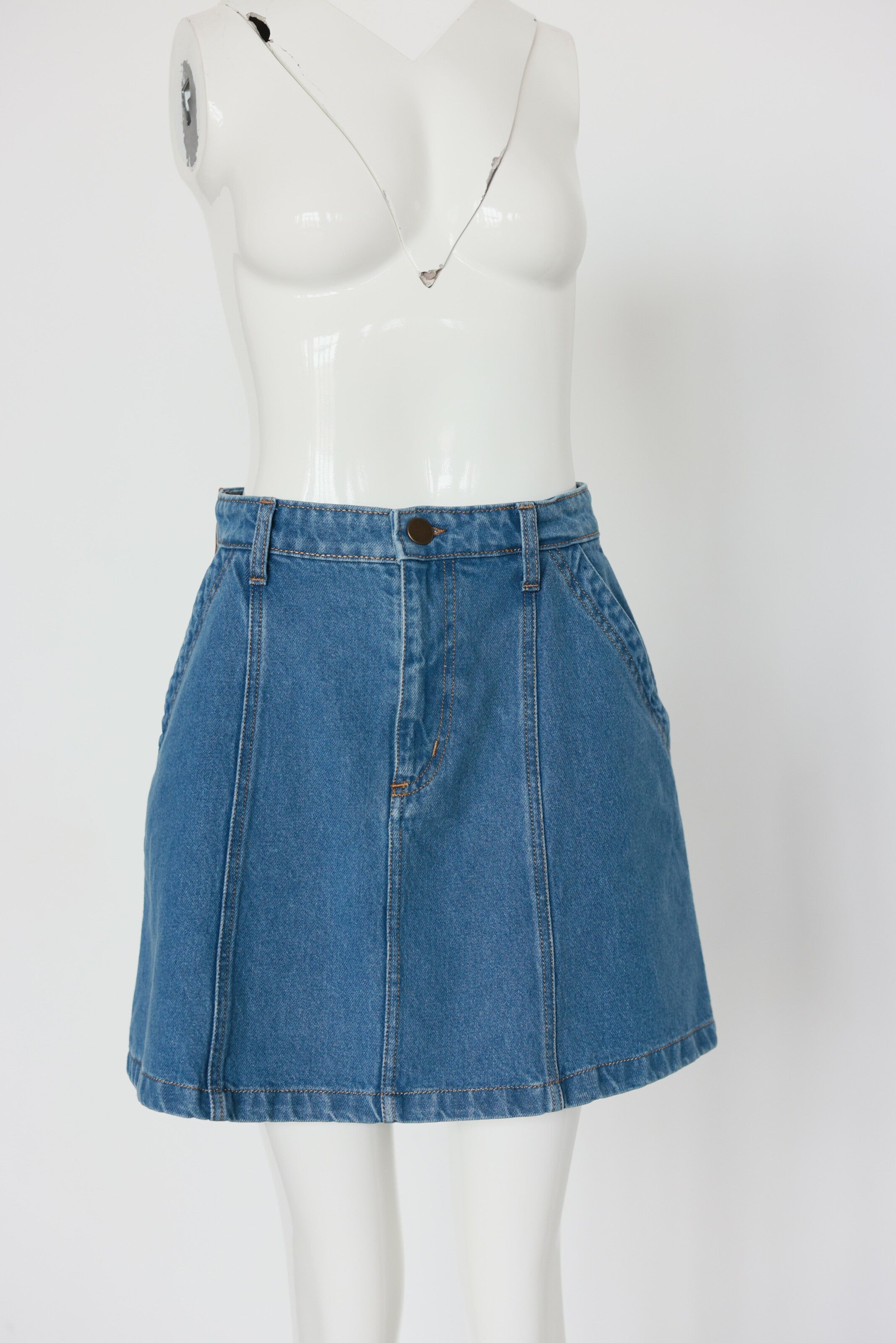Denim Mini Skirt Blue