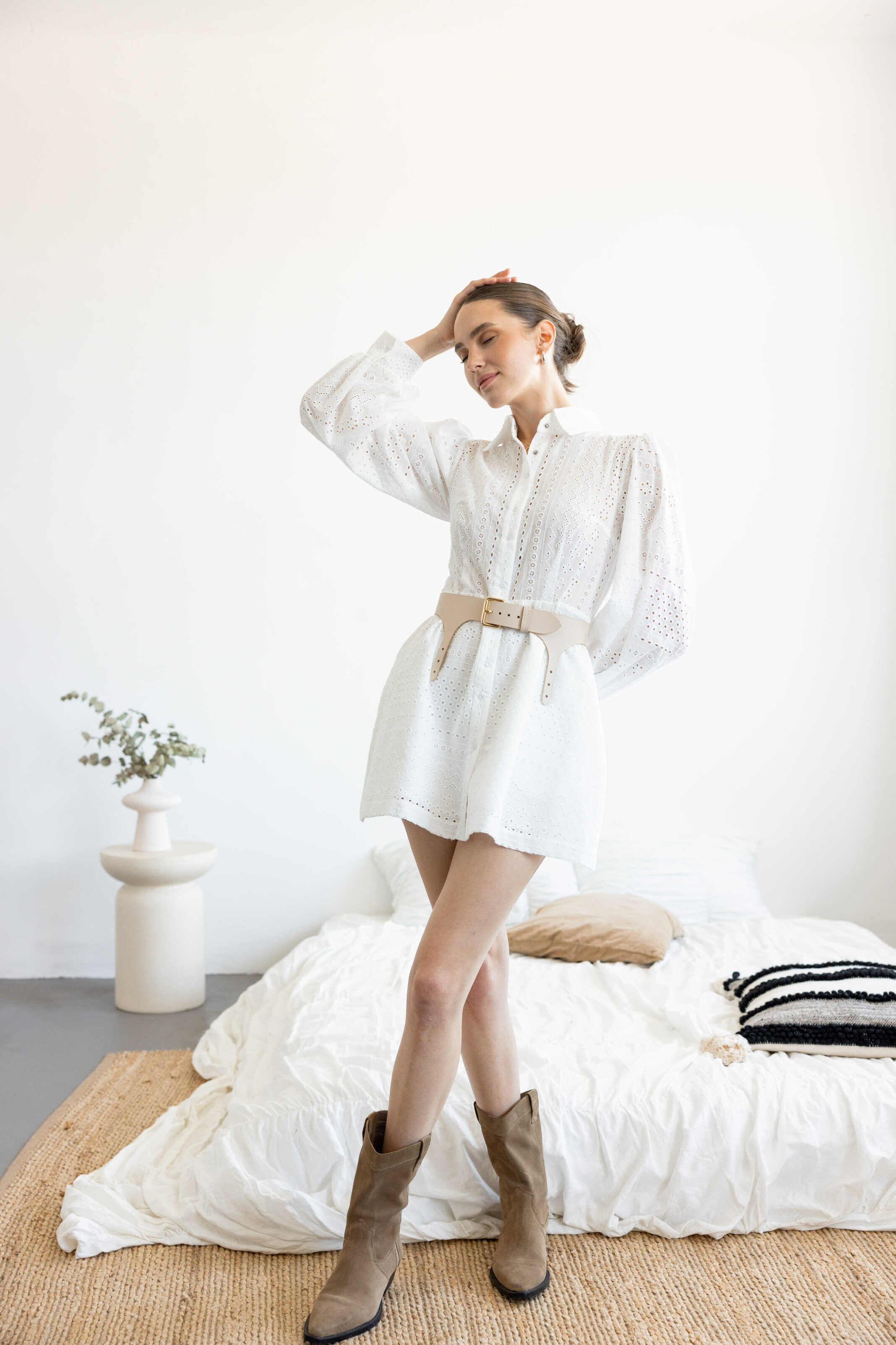 Dress eyelet white