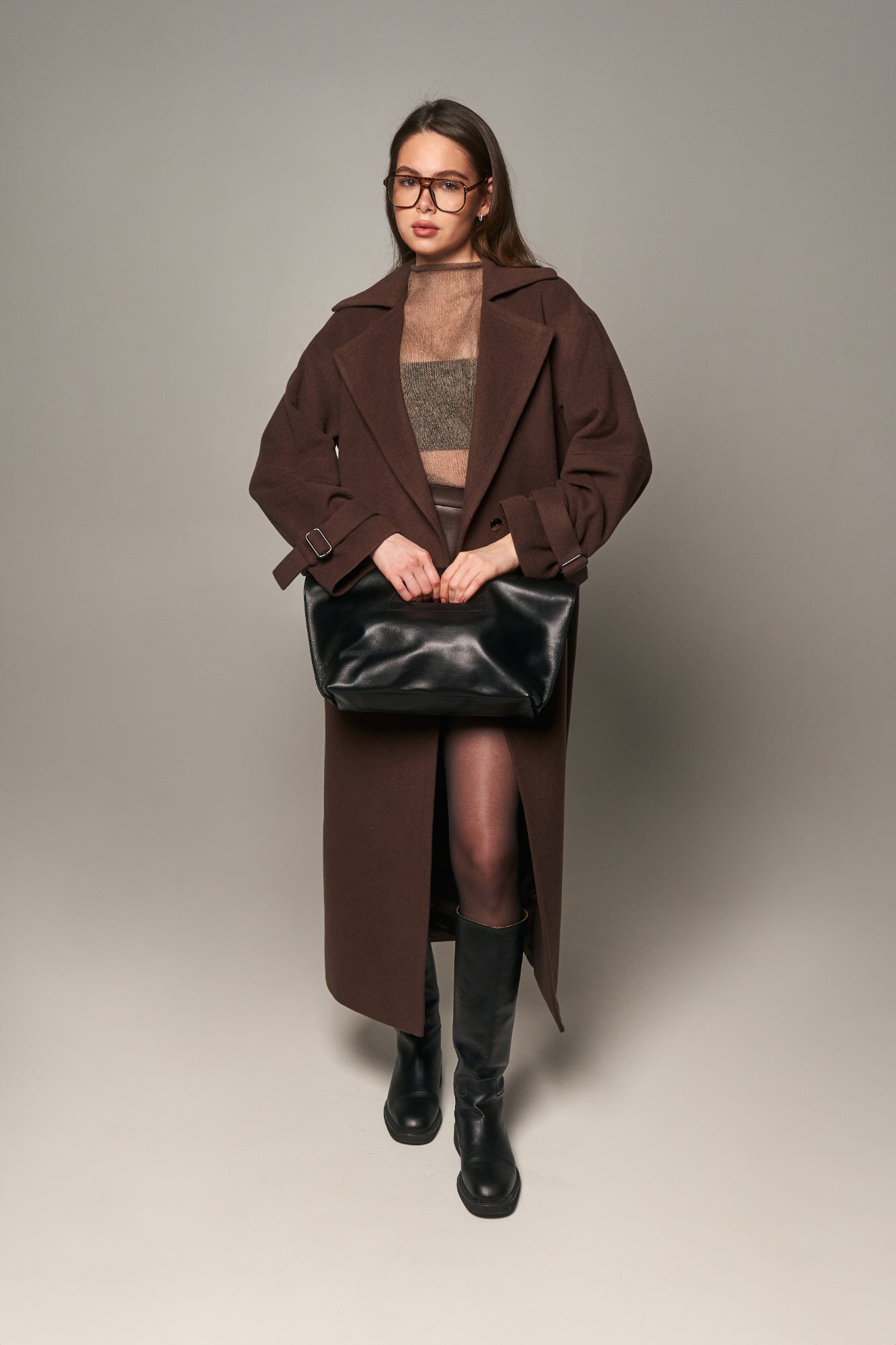 NEDBAS Leather Bag Black