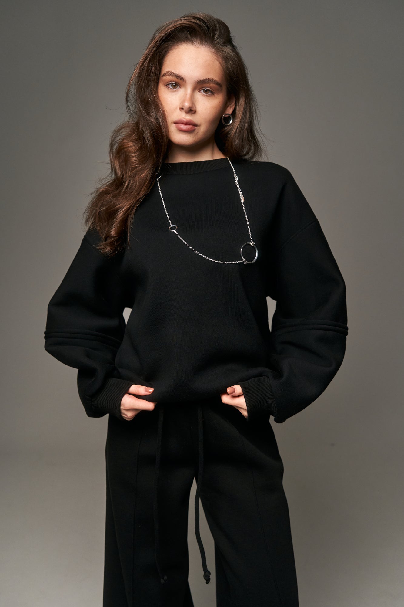 Fleece Sweatshirt Black