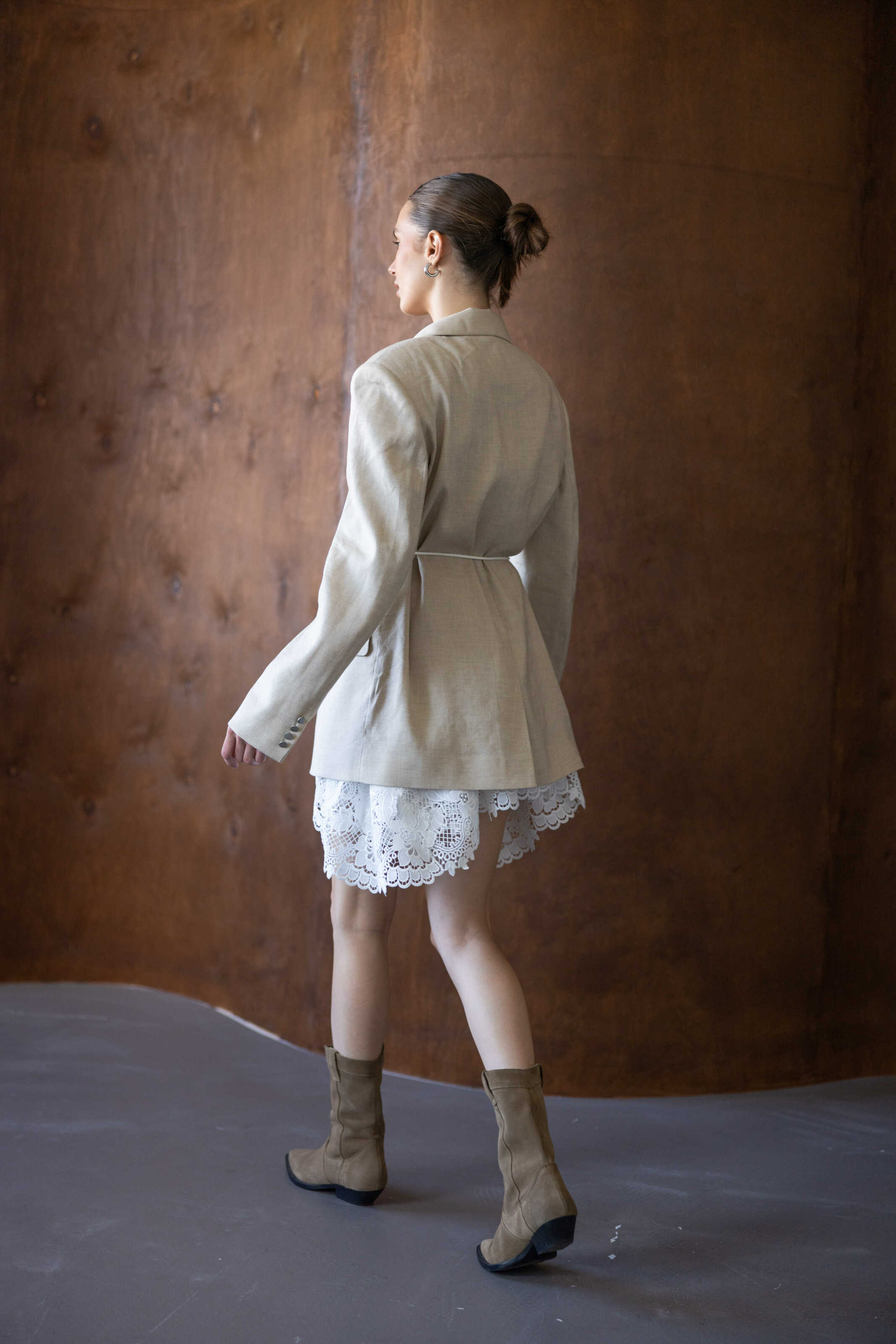 Blazer linen Oversize Beige