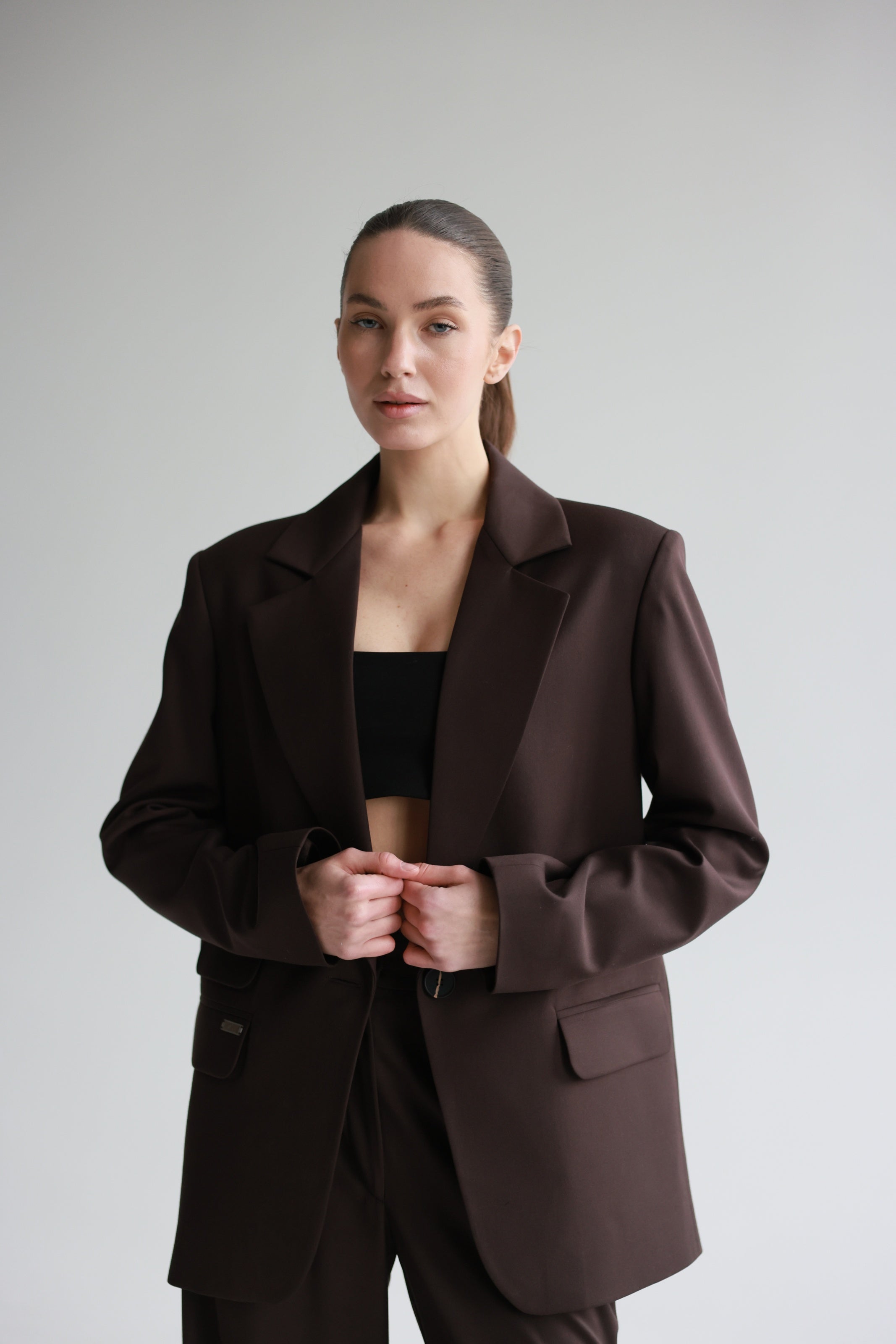 Suiting Jacket Chocolate